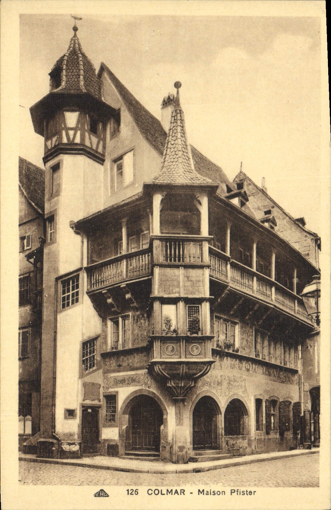 VINTAGE POSTCARD Colmar Pfister House