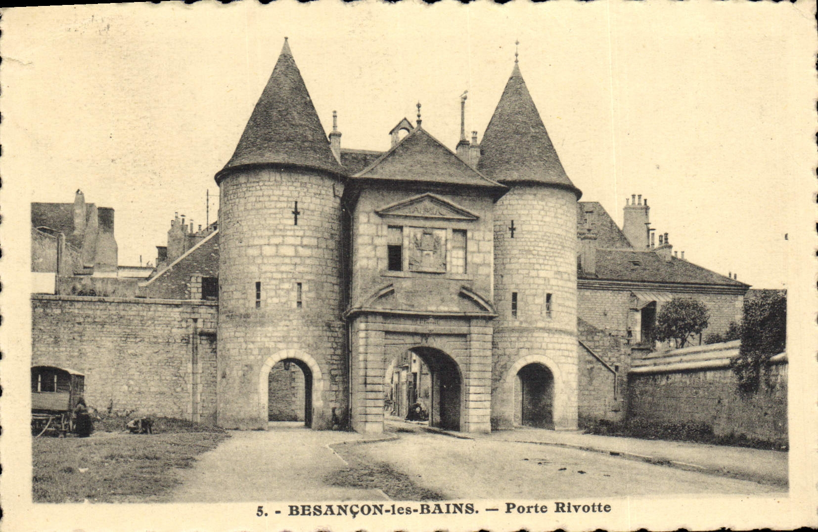 CPA Besancon les Bains Porte Rivotte