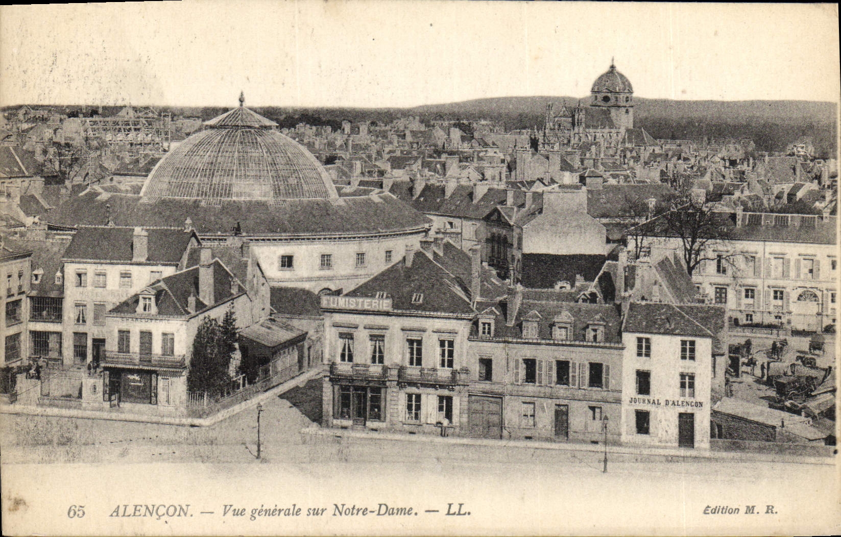 CPA Alencon Vue Generale Sur Notre Dame