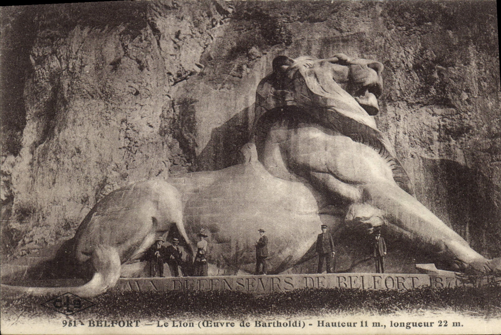 VINTAGE POSTCARD Belfort the Lion