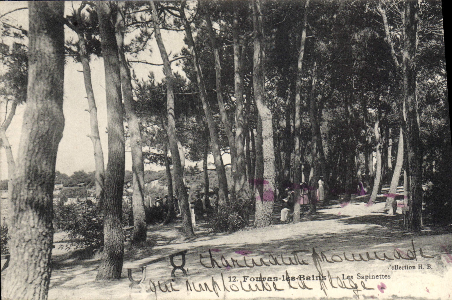 VINTAGE POSTCARD Fomras Les Bains Sapinettes