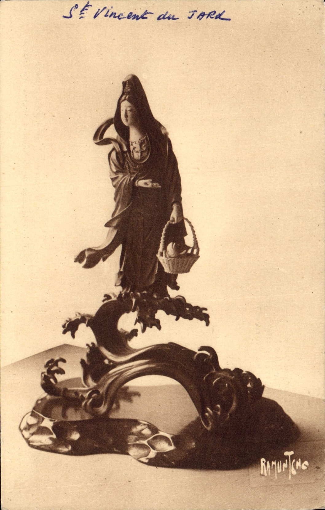 La POSTAL de la VENDIMIA la casa de Clemenceau tiene Saint Vincent de Jard