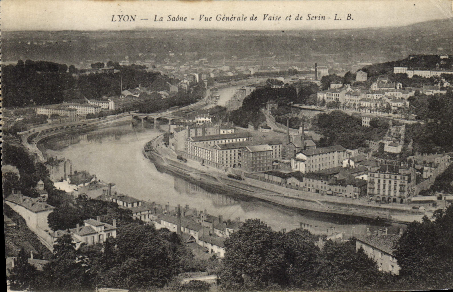 CPA Lyon La Saone Vue Generale de Vaise et de Serin