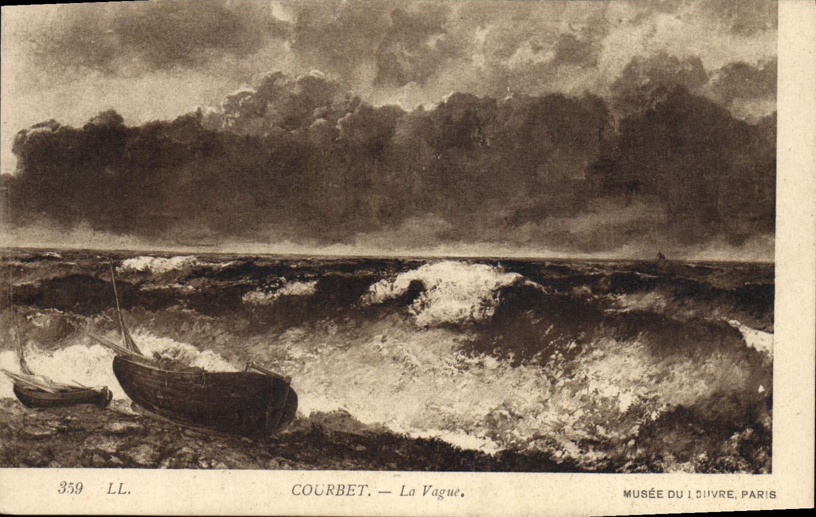 Museo de París de la imprecisión del podón de la POSTAL de la VENDIMIA de la lumbrera