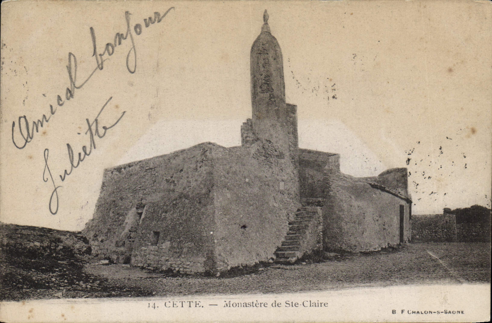 CPA Cette Monastere de Ste Claire