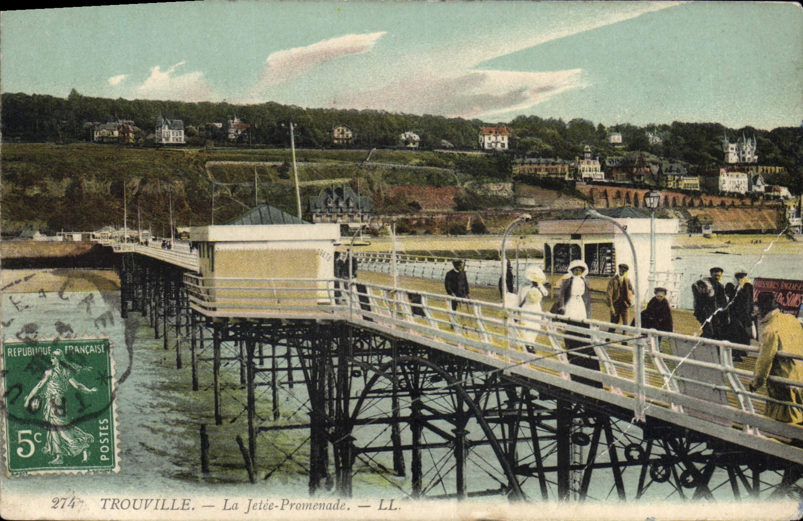 CPA Trouville La Jetee Promenade