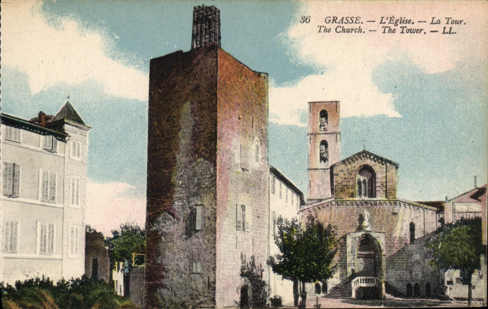 VINTAGE POSTCARD Fatty the Church the Tower