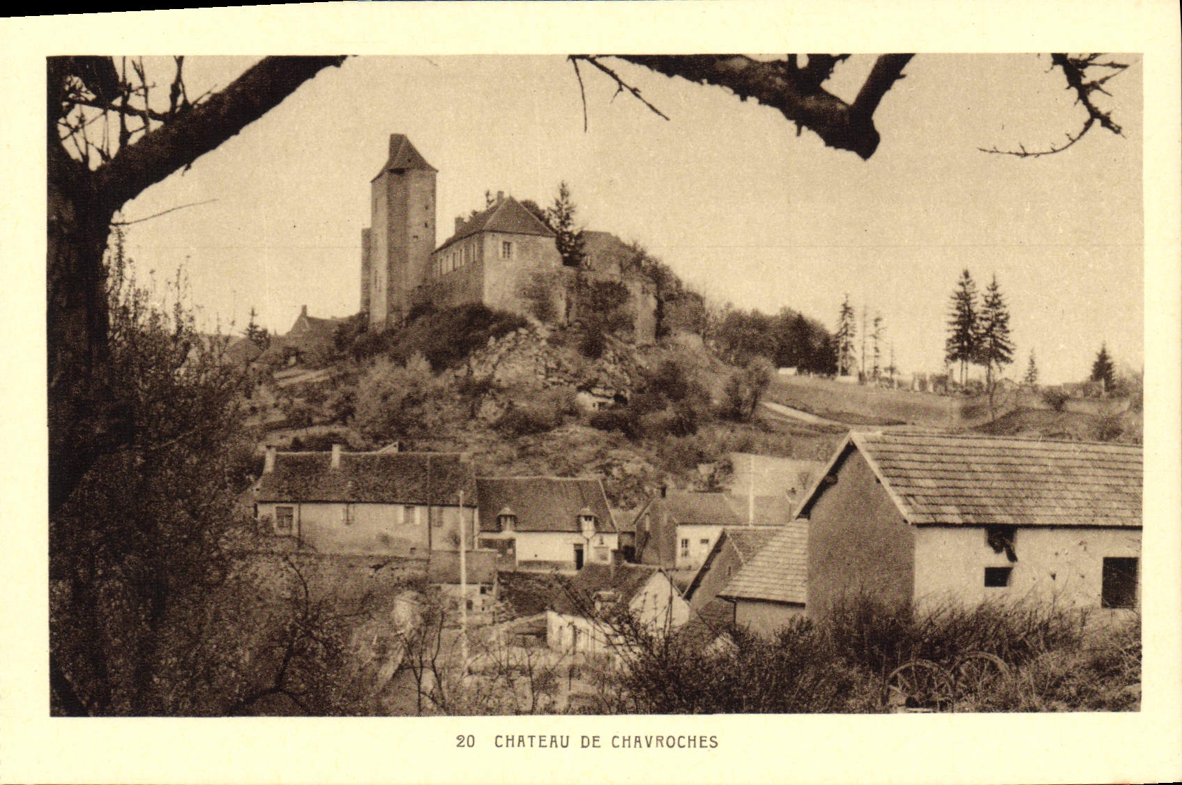 CPA Chateau De Chavroches