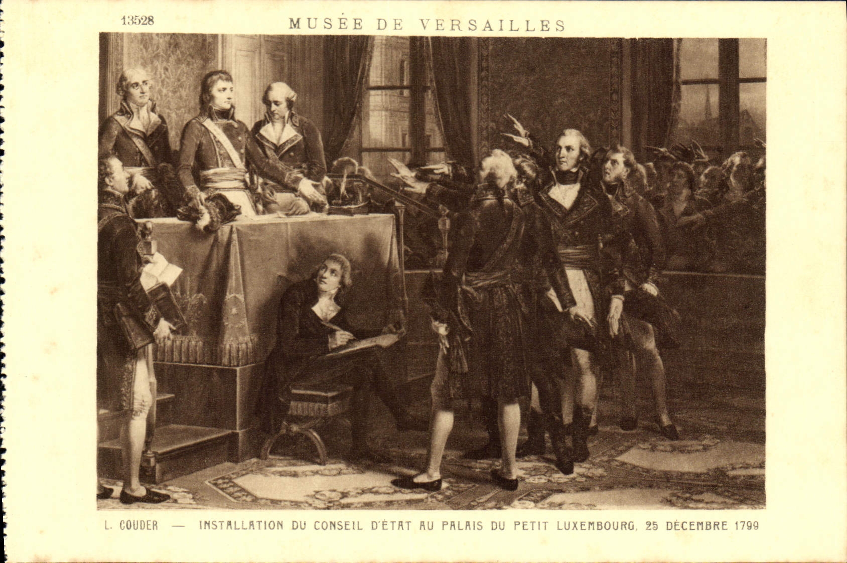 CPA Musee De Versailles Couder Installation du Conseil d'Etat au palais du Petit Luxembourg 