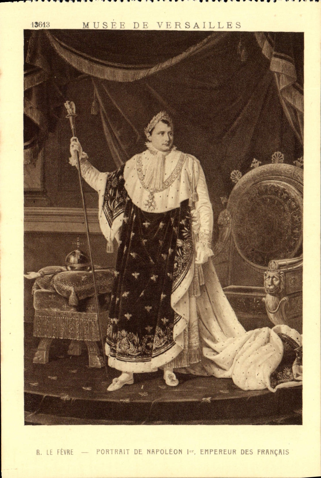 CPA Musee De Versailles Le Fevre Portrait de Napoleon 1er Empereur des Francais