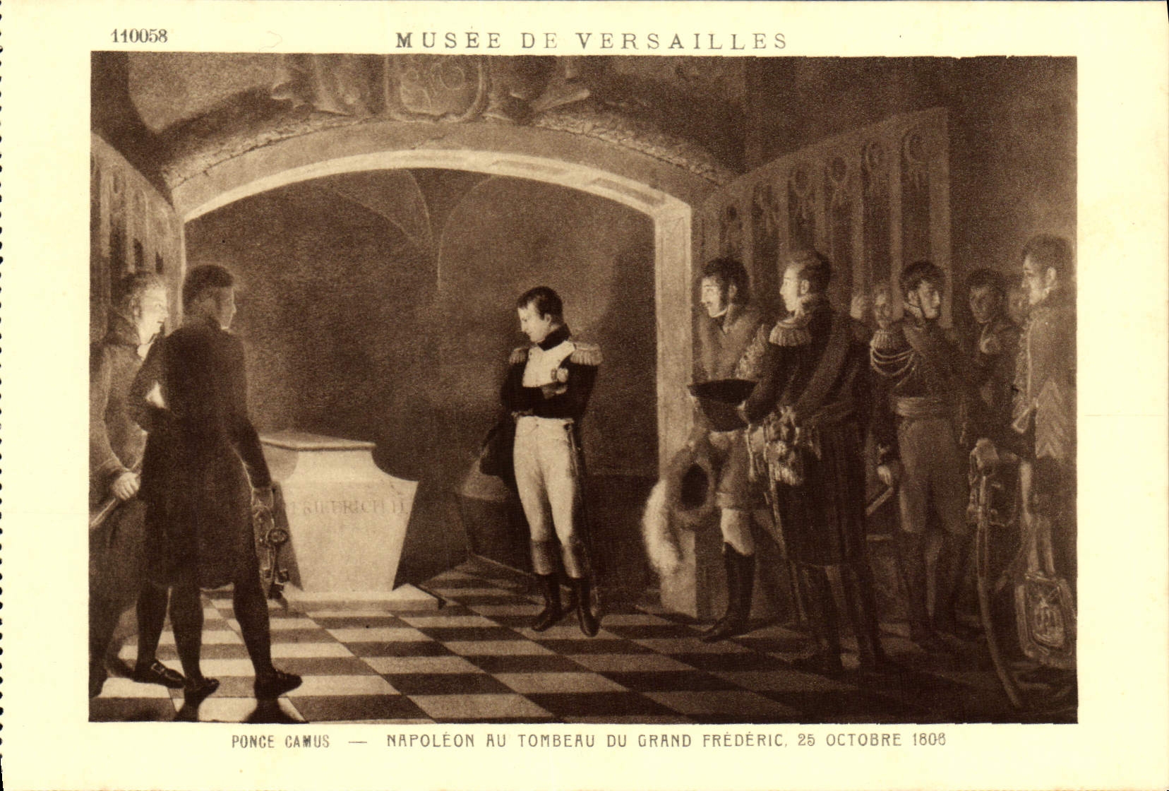 CPA Musee De Versailles Ponce Camus Napoleon au tombeau du Grand Frederic Napoleon 1er