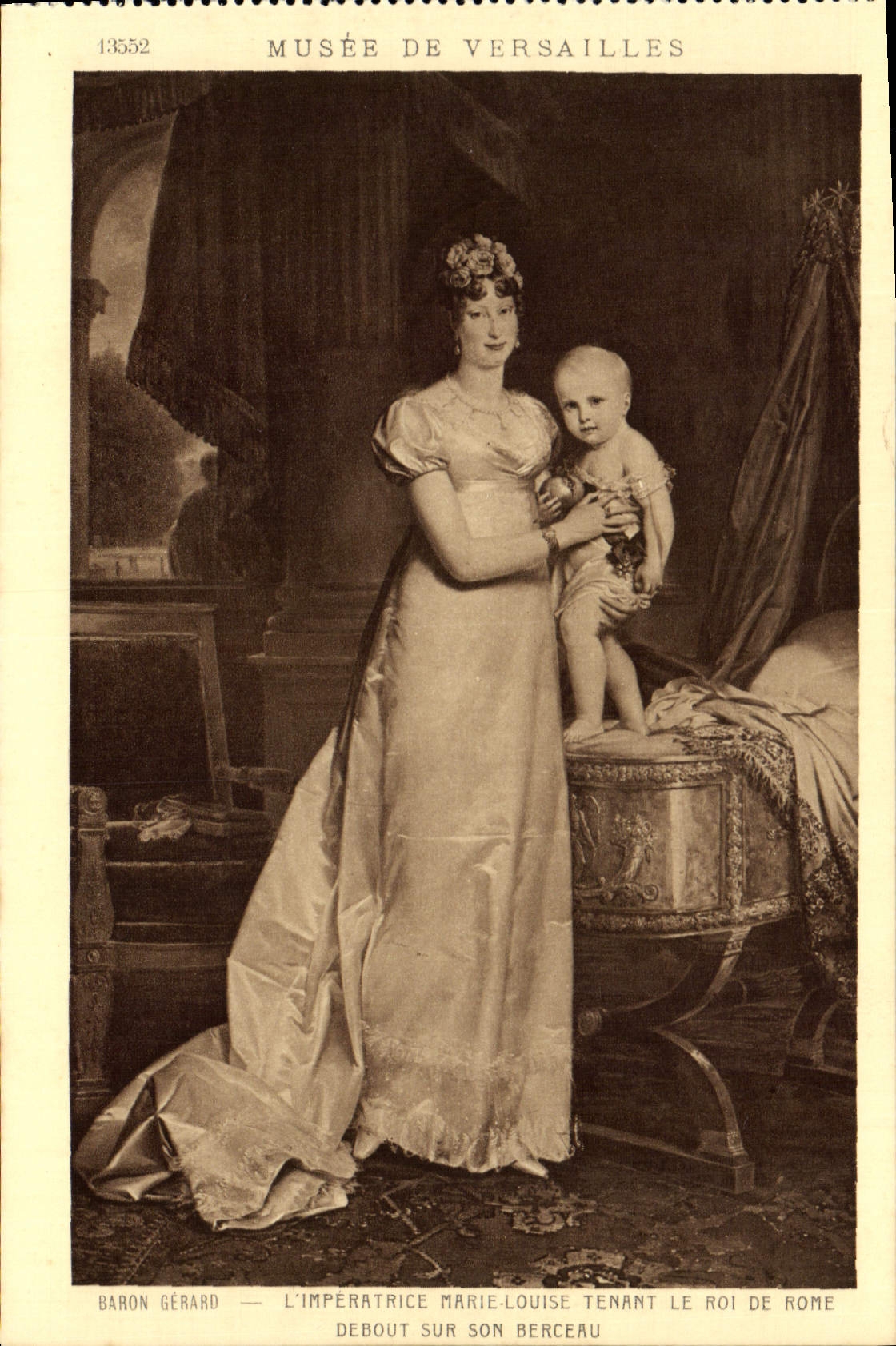 CPA Musee De Versailles Baron Gerard L'imperatrice Marie Louise tenant le roi de Rome debout sur son berceau Napoleon 1