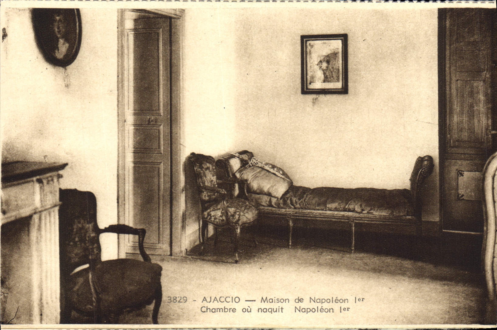 CPA Ajaccio Maison De Napoleon 1er Chambre ou naquit Napoleon 1er