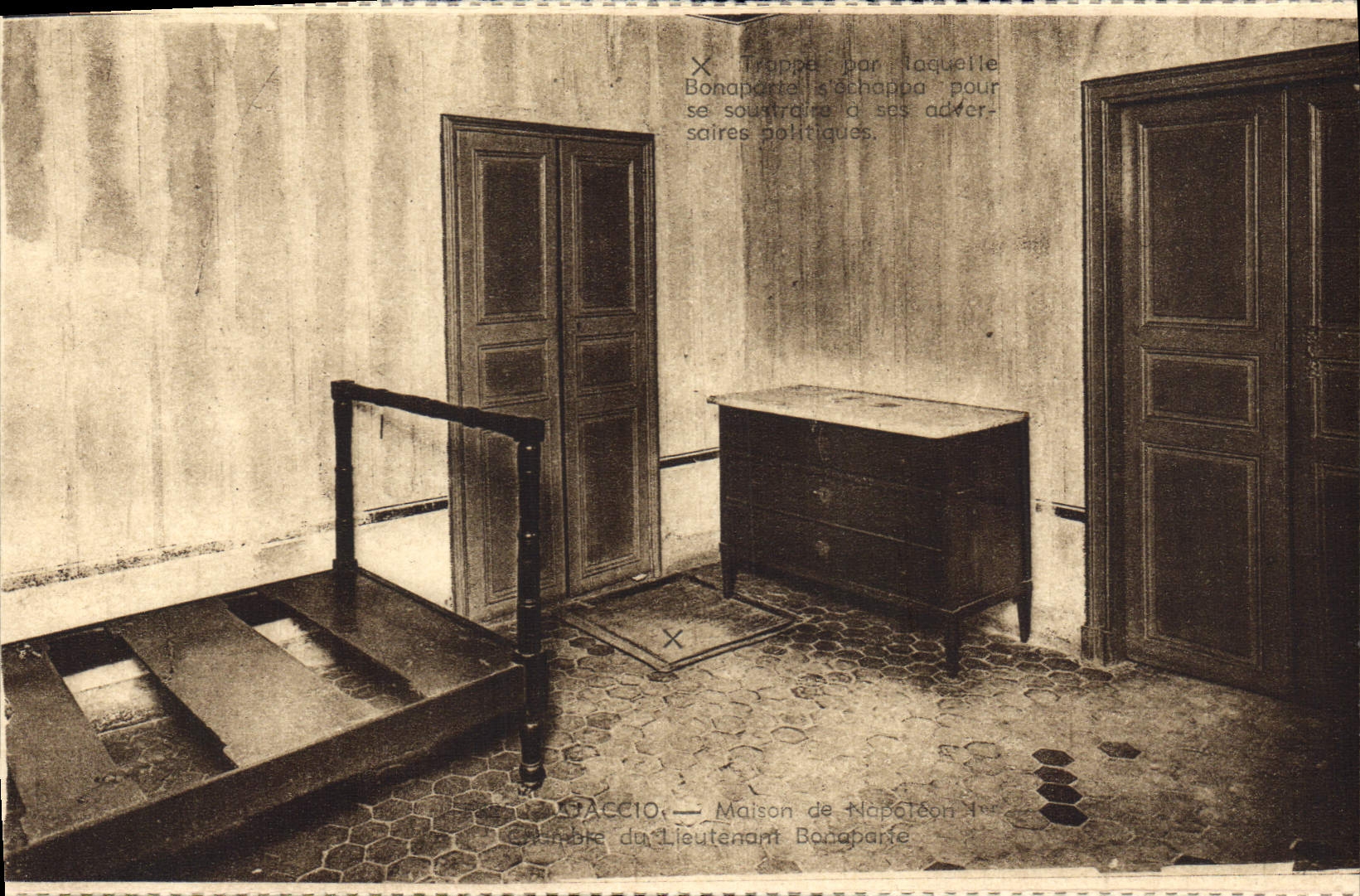 CPA Ajaccio Maison De Napoleon 1er Chambre du Lieutenant Bonaparte 