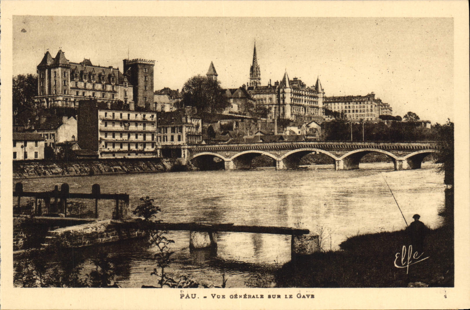 CPA Pau Vue Generale Sur Le Gave