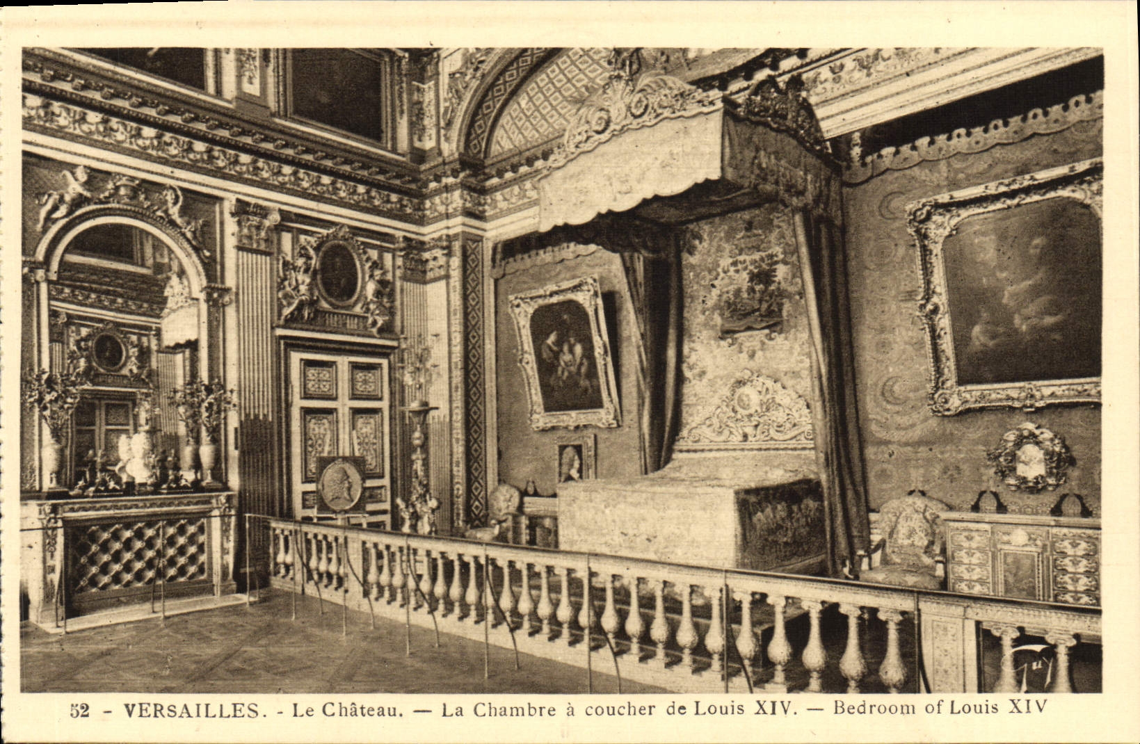 CPA Versailles La Chateau La Chambre a coucher de Louis XIV