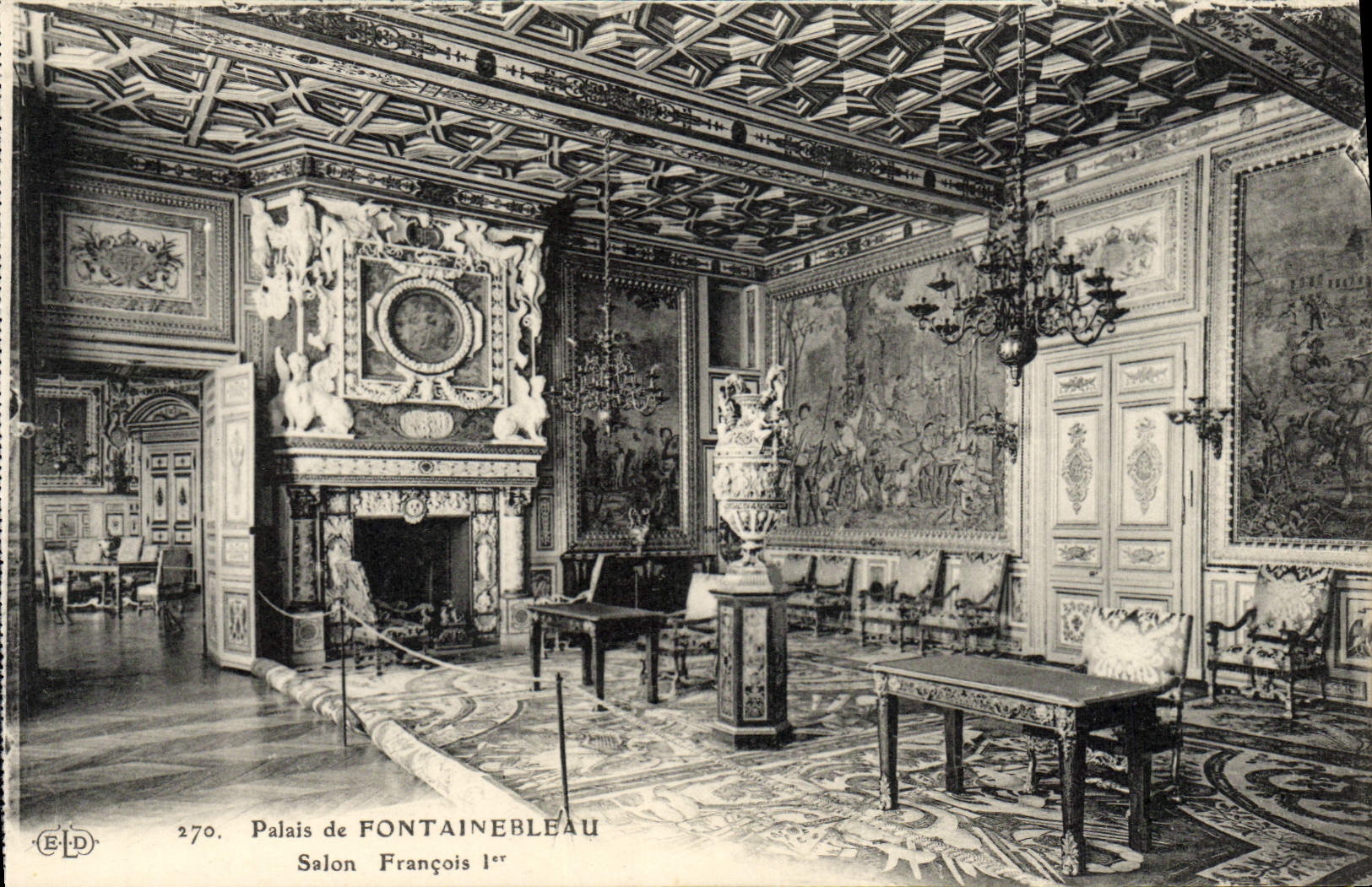 CPA Palais De Fontainebleau Salon Francois 1er
