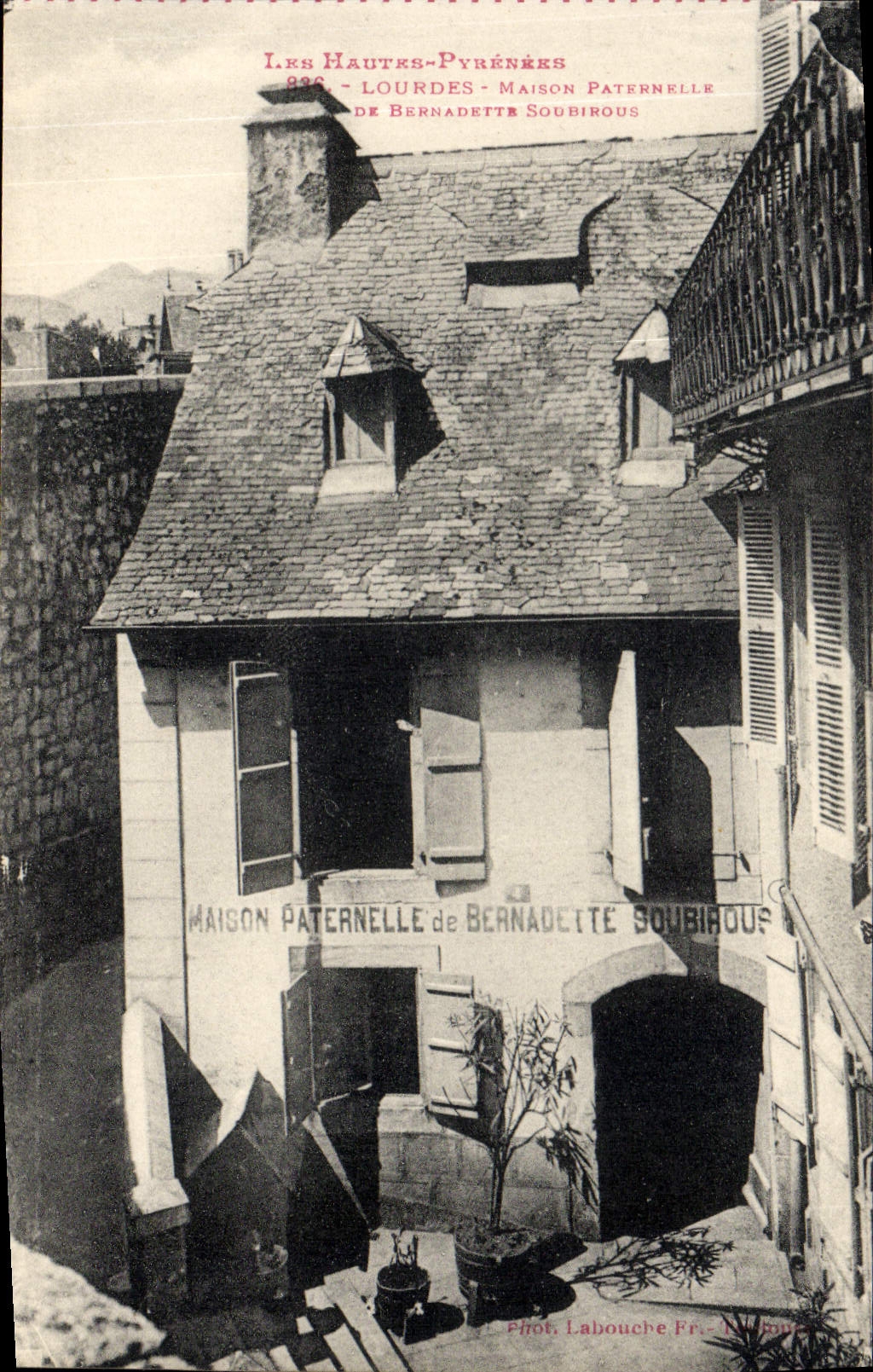 Casa paternal pesada de la POSTAL de la VENDIMIA de Bernadette Soubirous