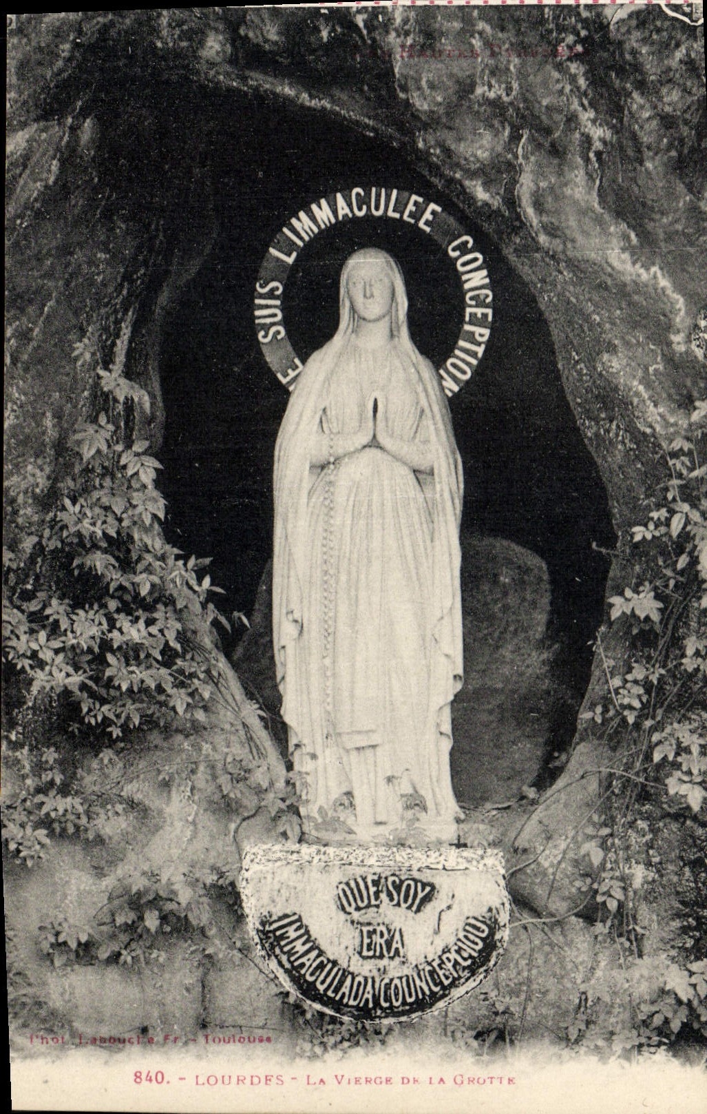 POSTAL de la VENDIMIA pesada la Virgen de la cueva