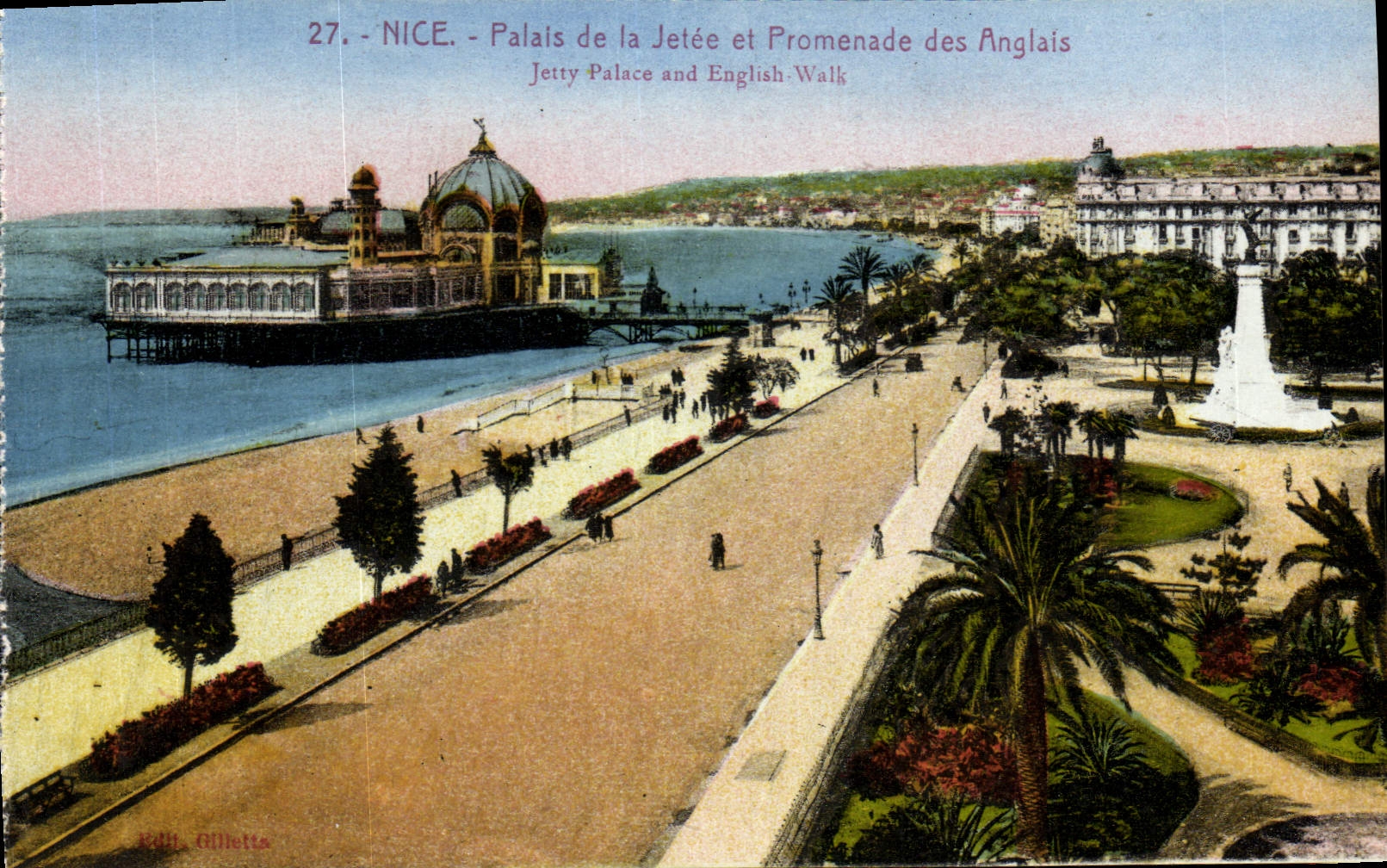CPA Nice Palais De La Jetee Et Promenade Des Anglais