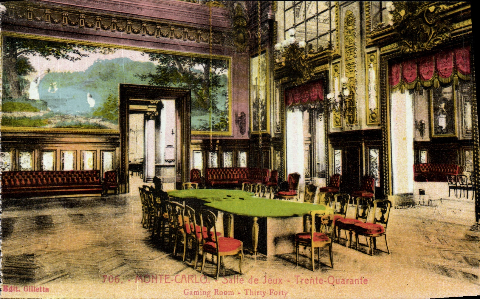 CPA Monte Carlo Salle de jeux Trente Quatre