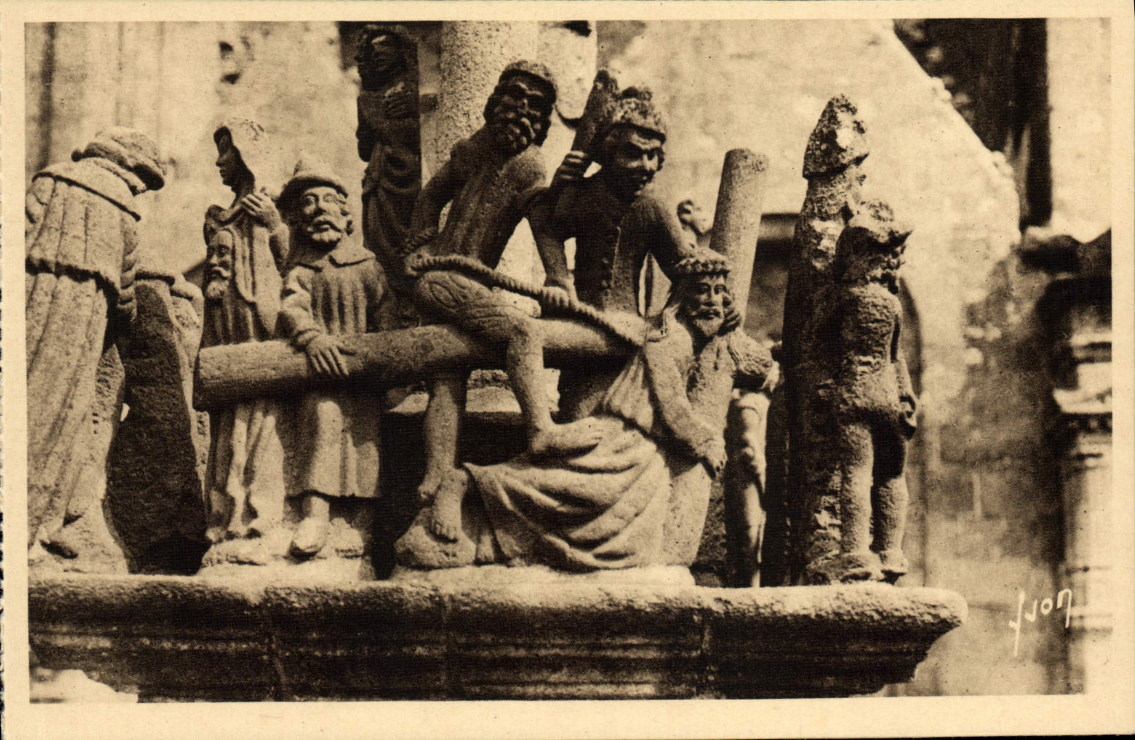 CPA Saint Thegonnec Le Calvaire