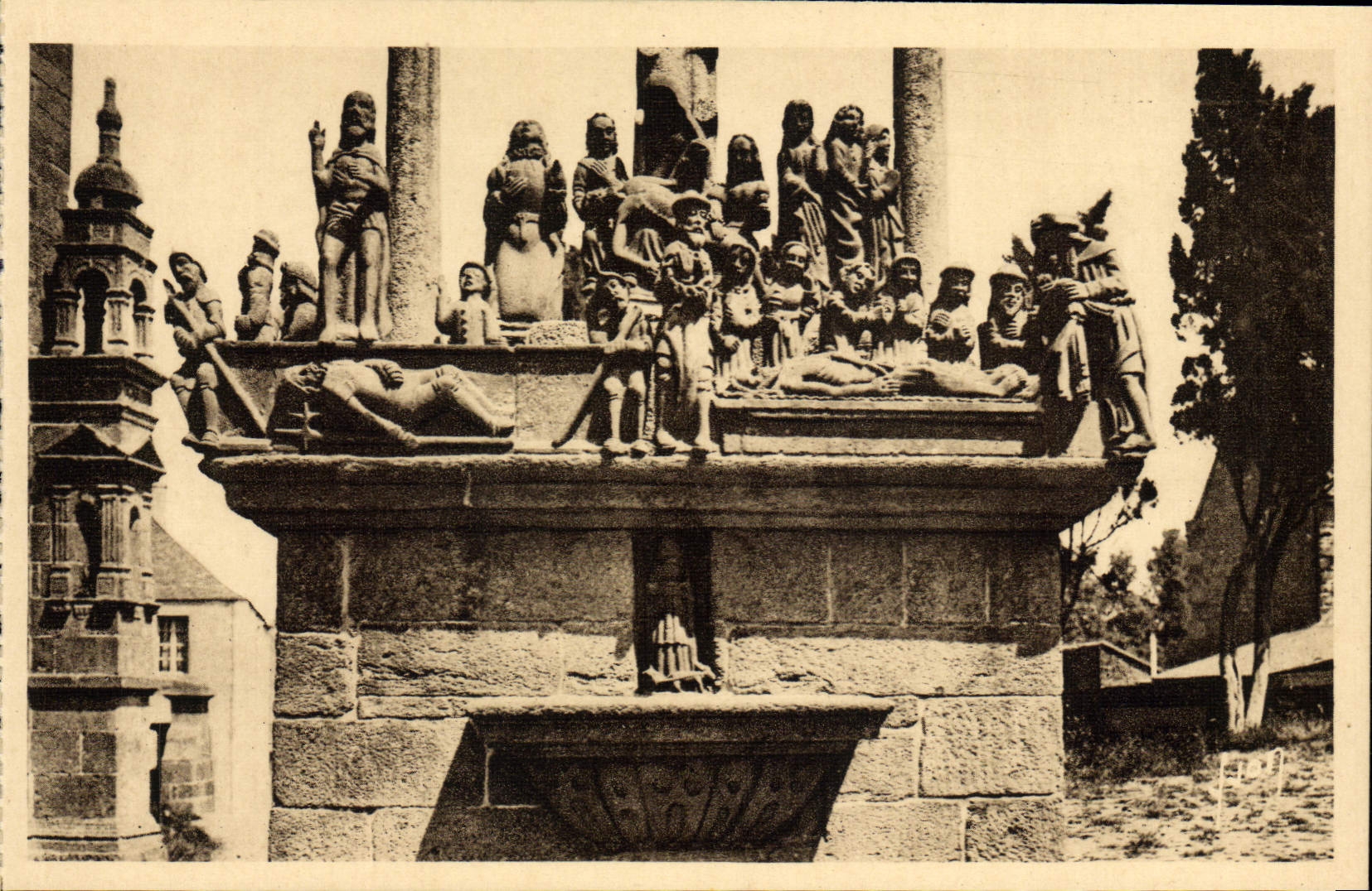 CPA Saint Thegonnec Le Calvaire