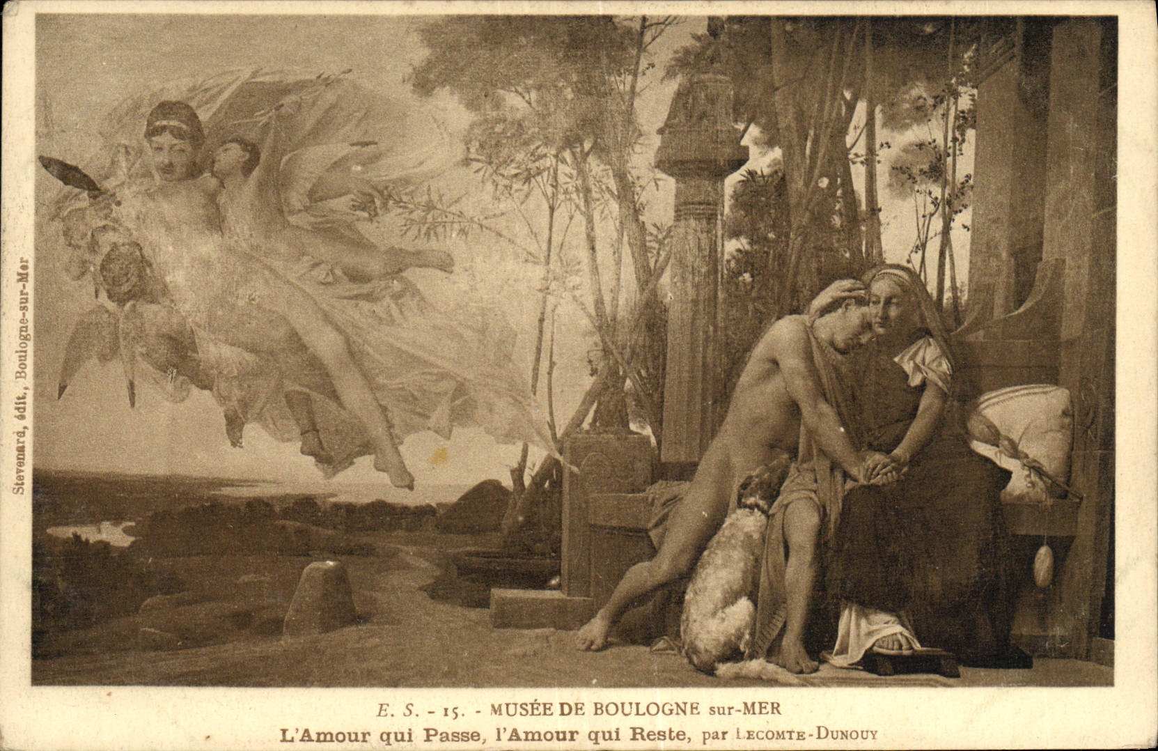 CPA Boulogne Sur Mer L'Amour Qui Passe