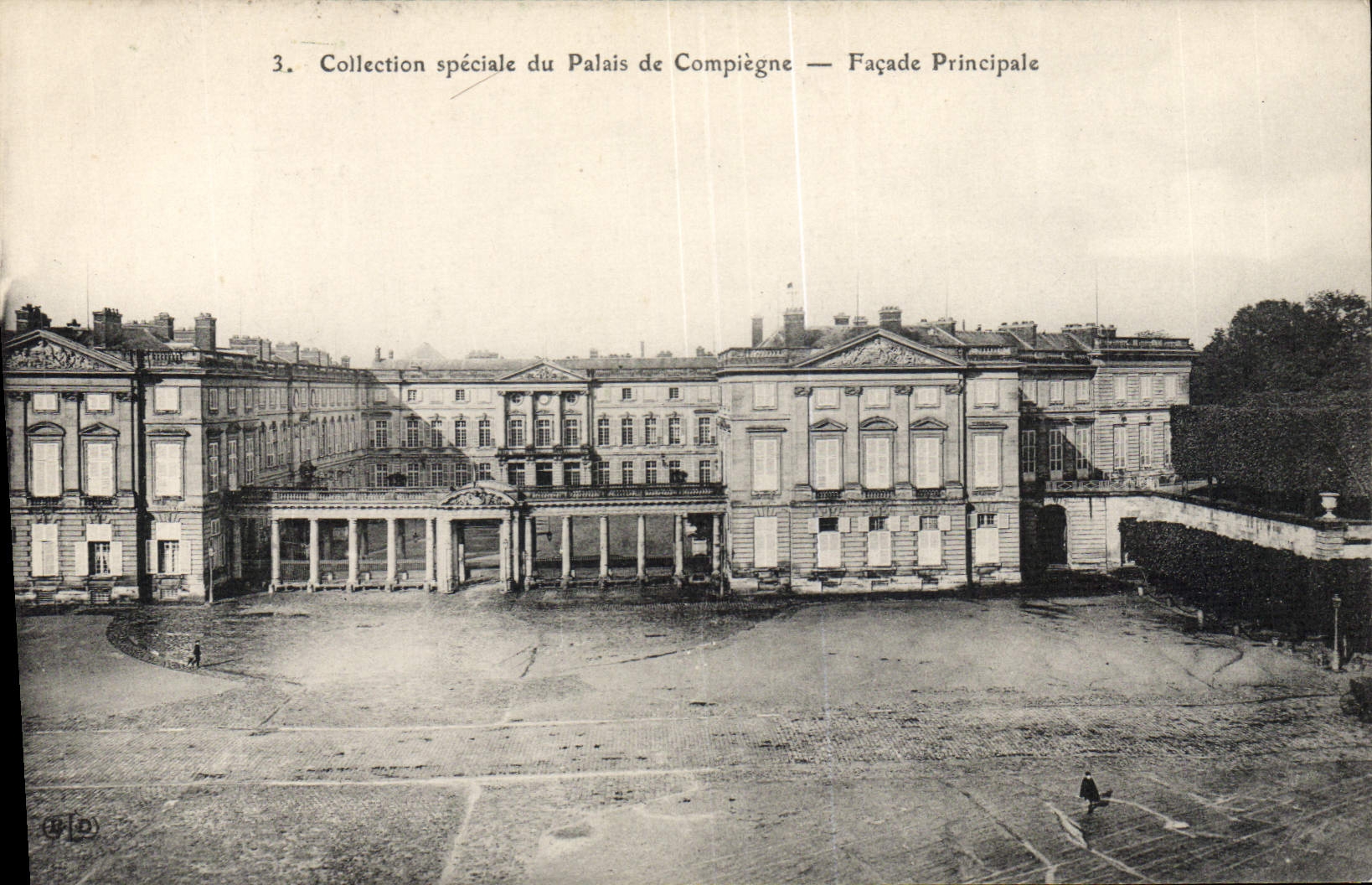 VINTAGE POSTCARD Compiegne the principal Frontage Palate