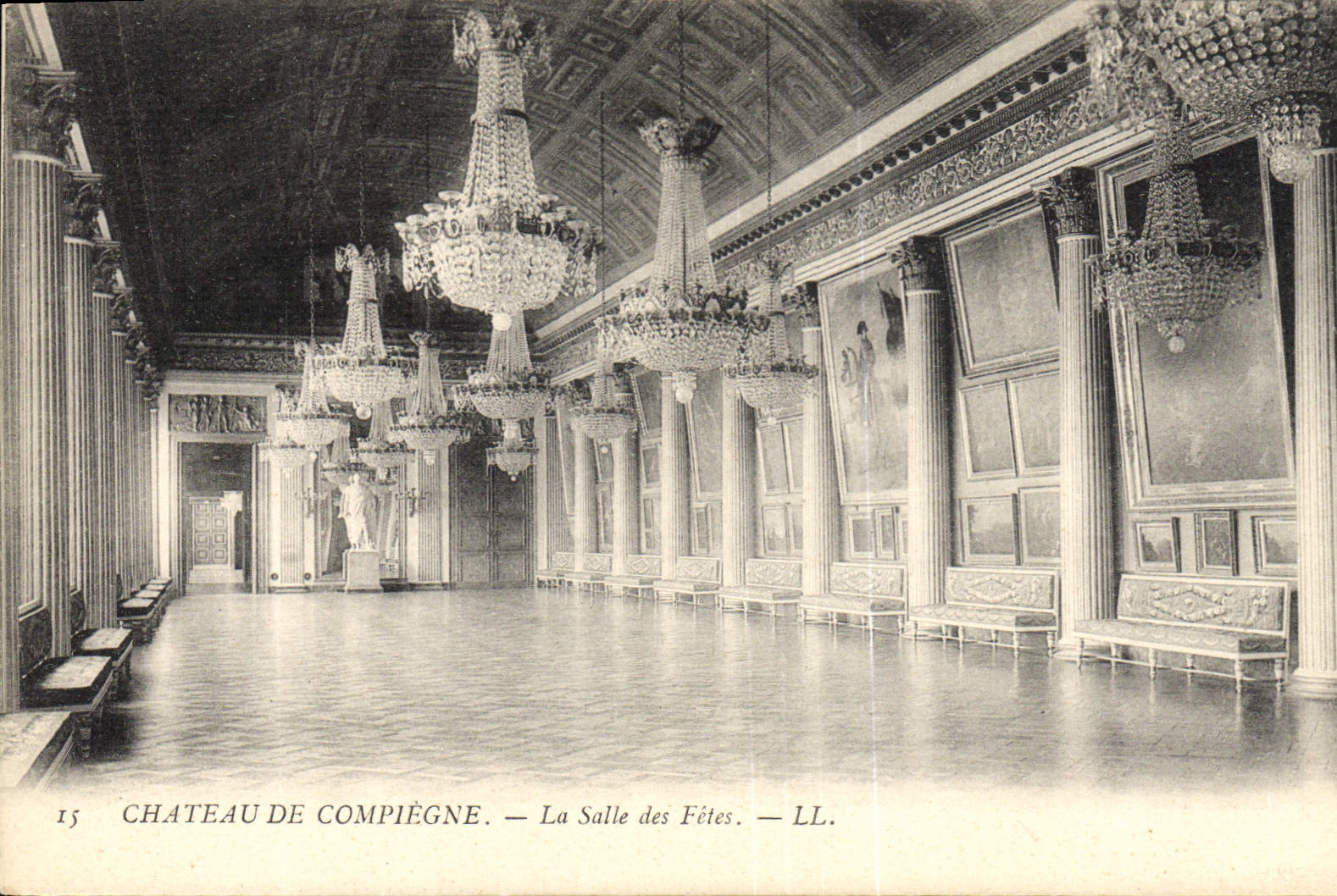 CPA Chateau De Compiegne La Salle Des Fetes