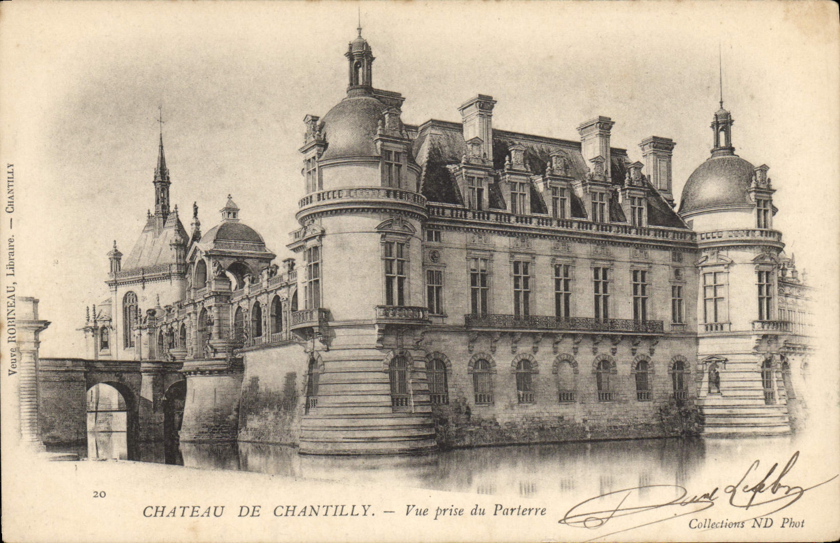 CPA Chateau De Chantilly Vue Prise Du Parterre