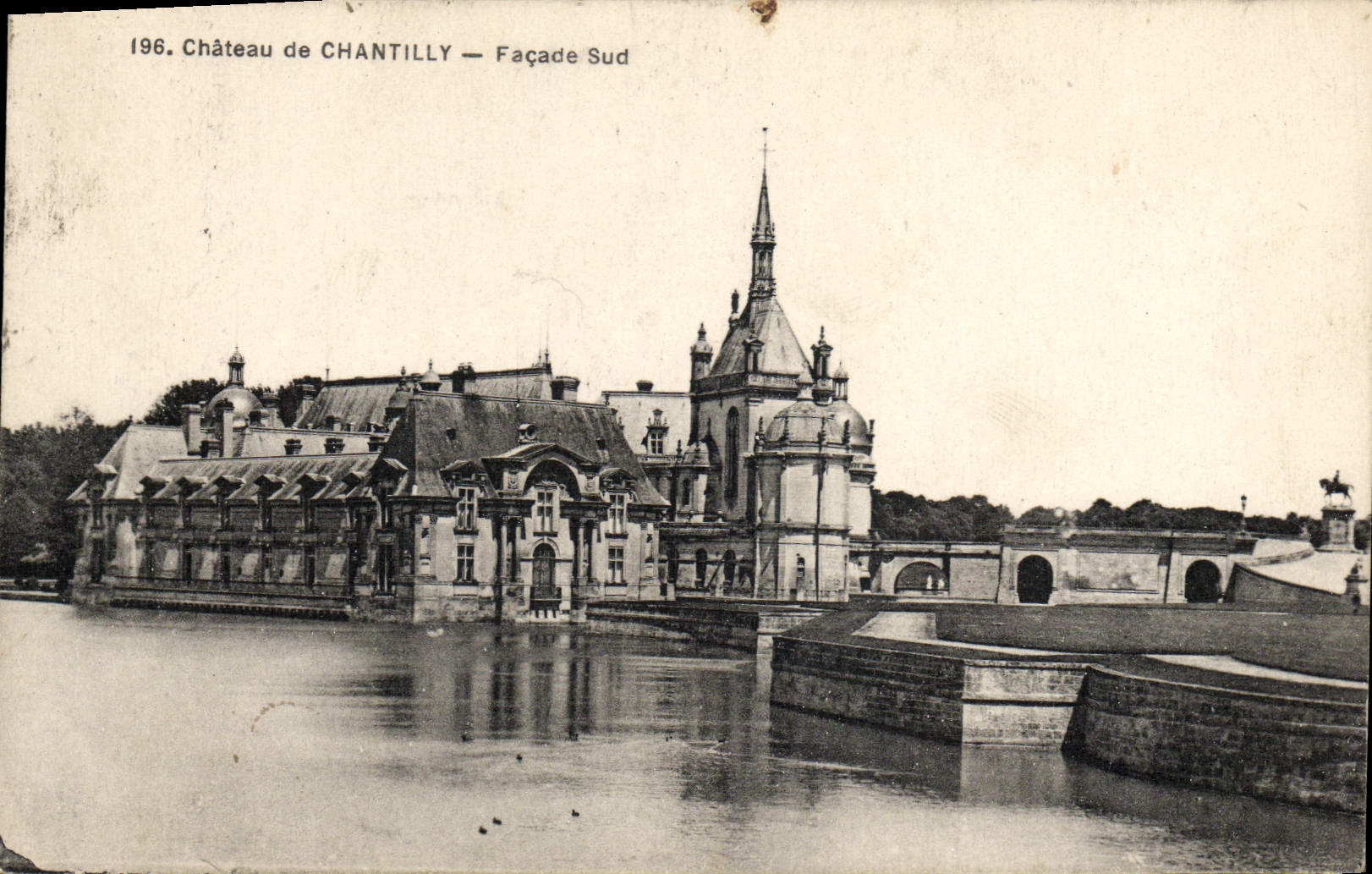 CPA Chateau De Chantilly Facade Sud