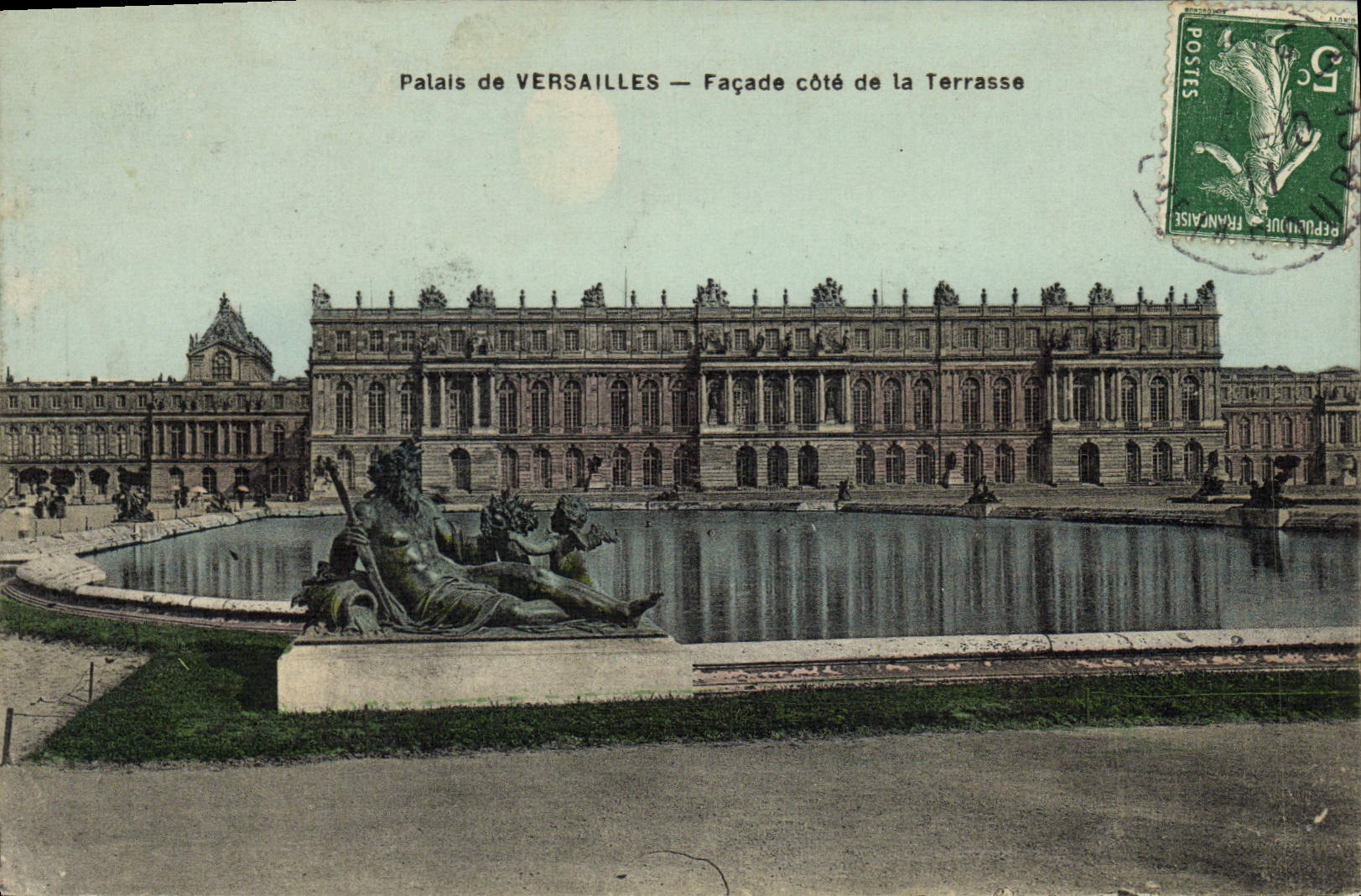 CPA Versailles Palais Facade cote de la terrasse