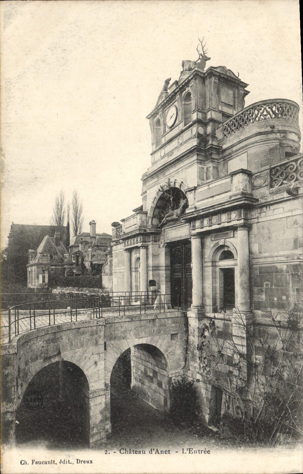 CPA Dreux Chateau D'Anet L'Entree 