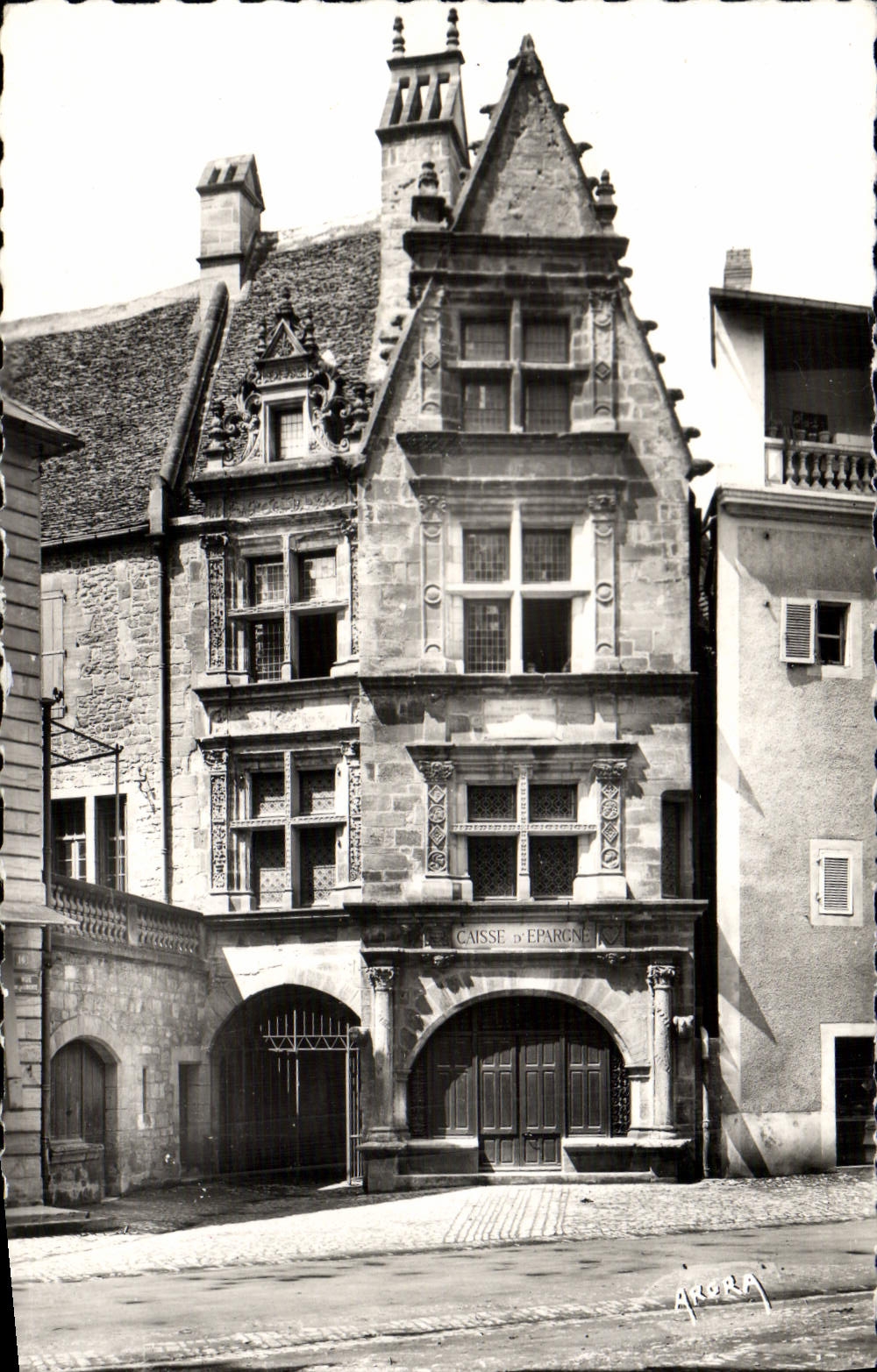 CPM Sarlat Maison Renaissance Ou Naquit Etienne de la Boetie Banque Caisse d'Epargne