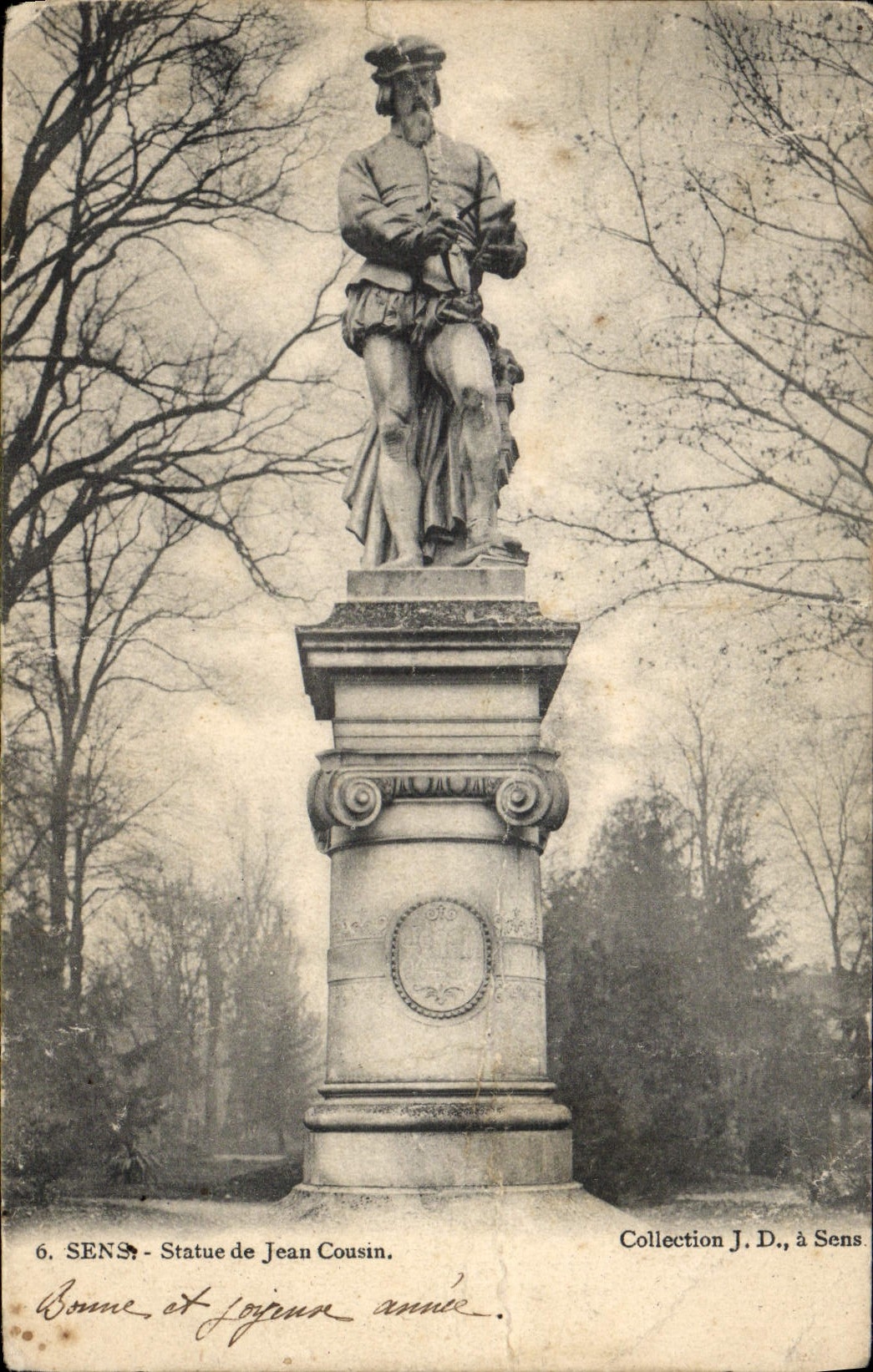 CPA Sens Statue De Jean Cousin