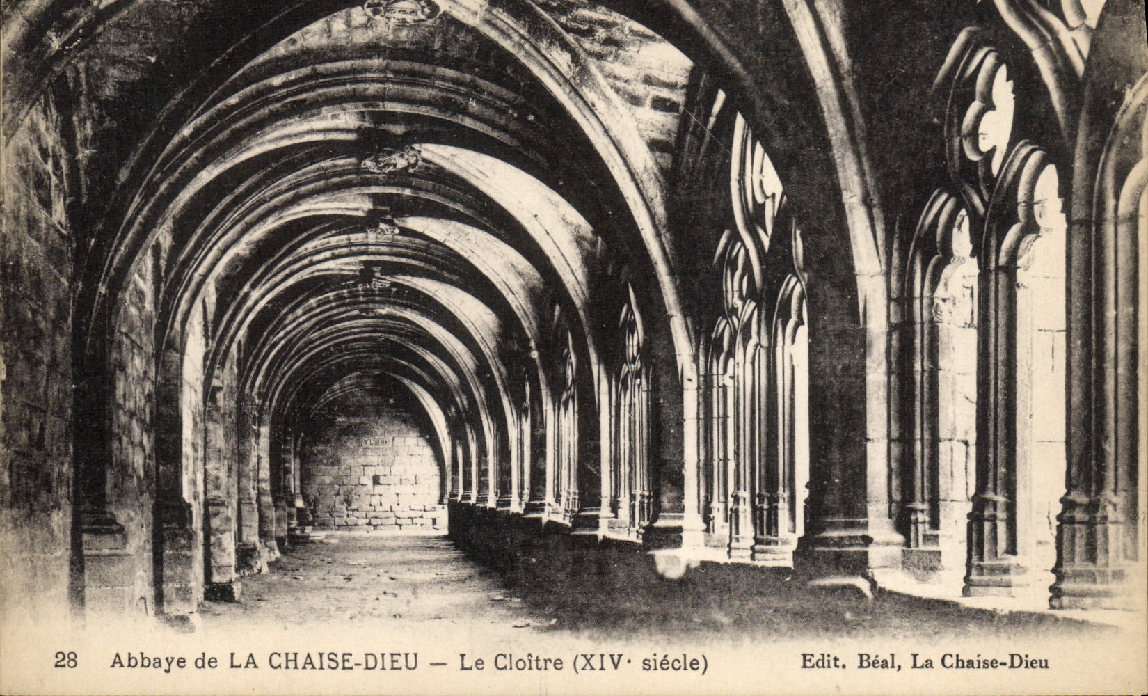 VINTAGE POSTCARD the Chair God the Cloister