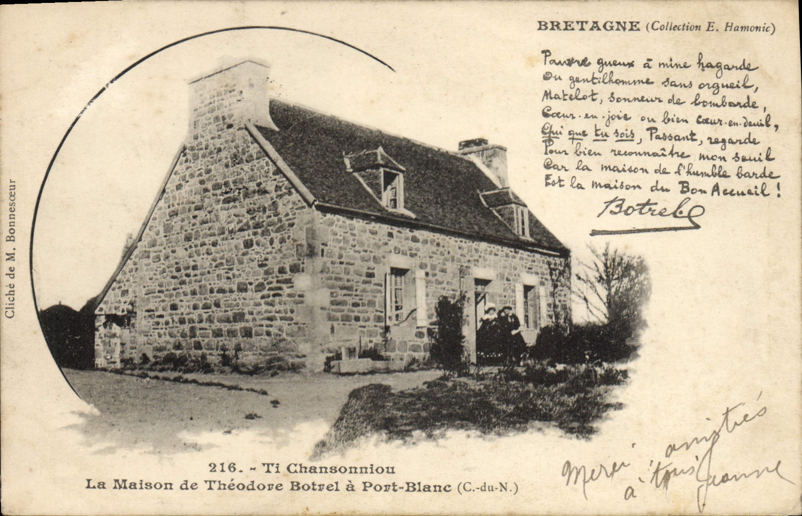 CPA Ti Chansonniou La Maison De Theodore Botrel A Port Blanc