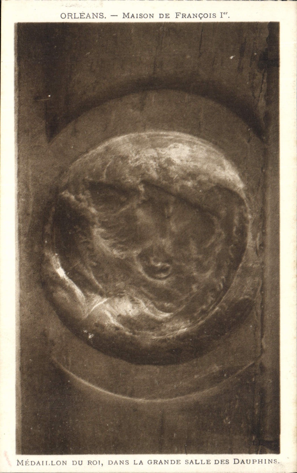 CPA Orleans Maison De Francois 1er Medaillon du roi dans la grande salle des Dauphins