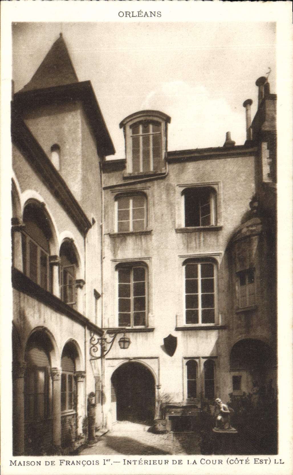 Casa de Orleans de la POSTAL de la VENDIMIA del 1r interior de François de la corte