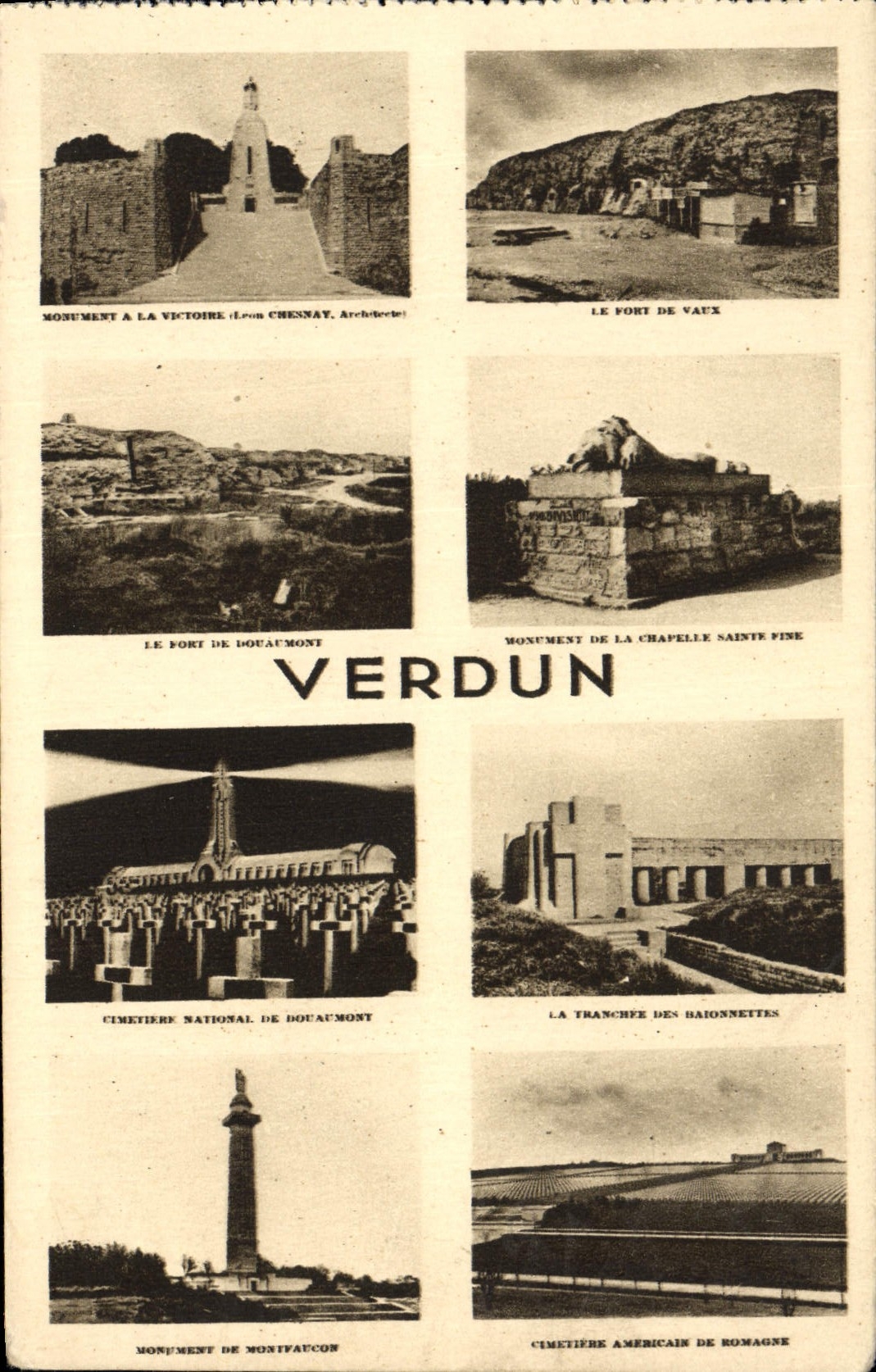 VINTAGE POSTCARD Verdun