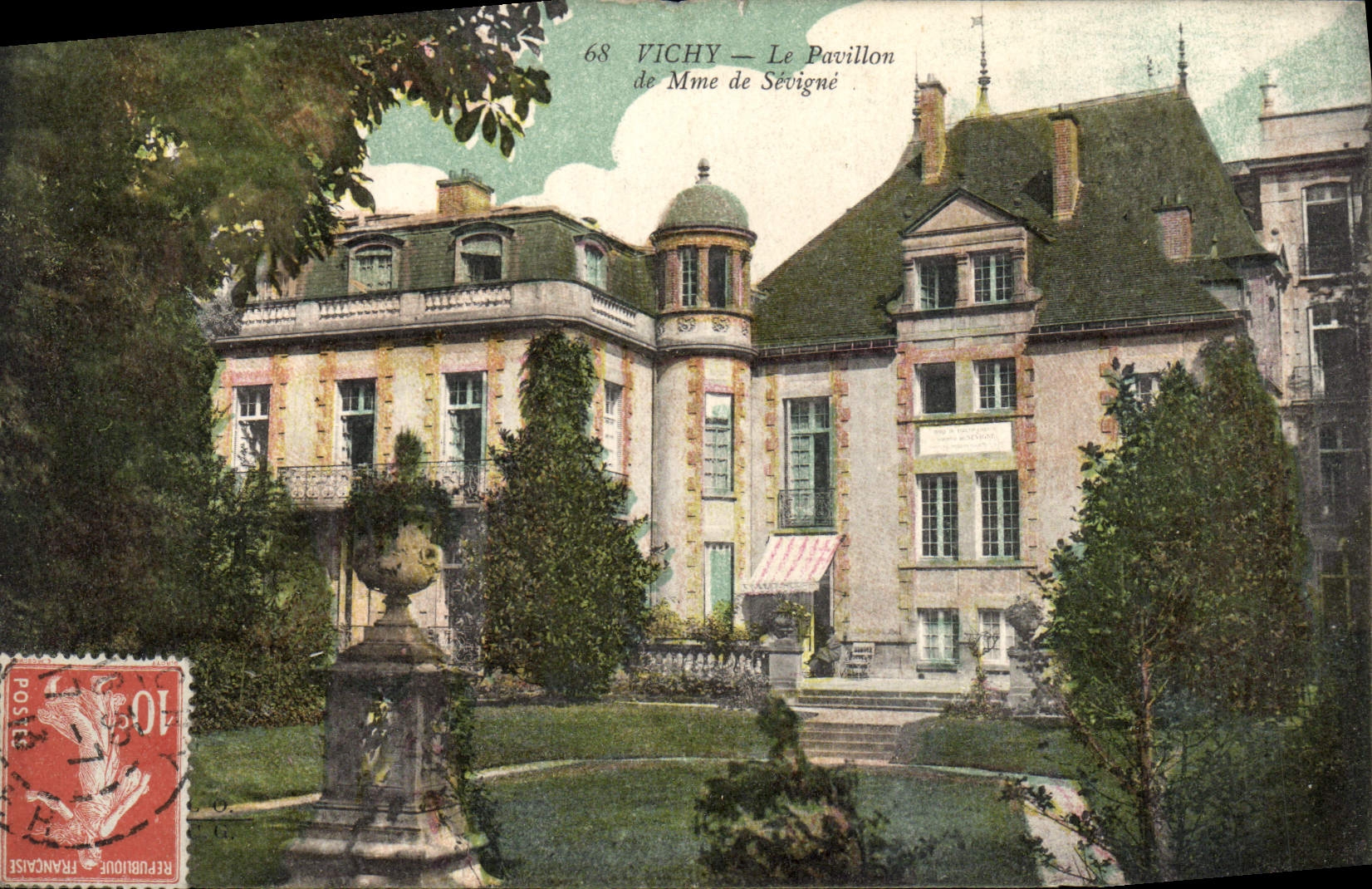 VINTAGE POSTCARD Vichy the House Of Mrs. De Sevigne
