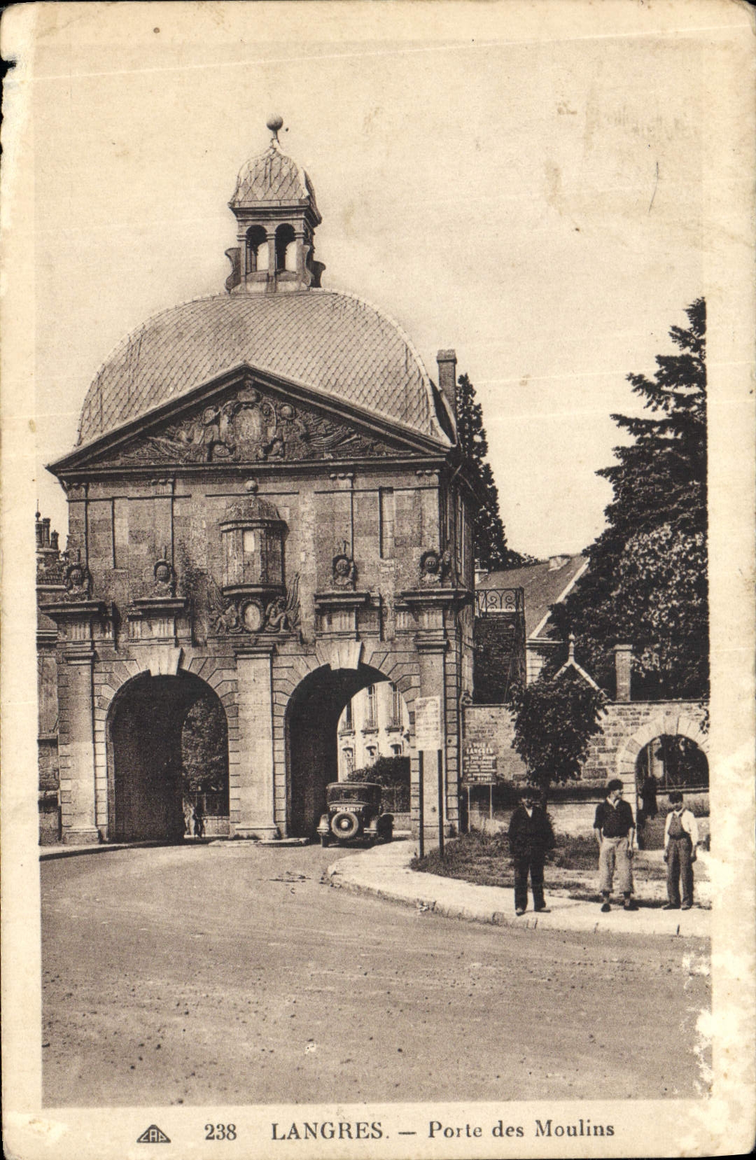 CPA Langres Porte Des Moulins