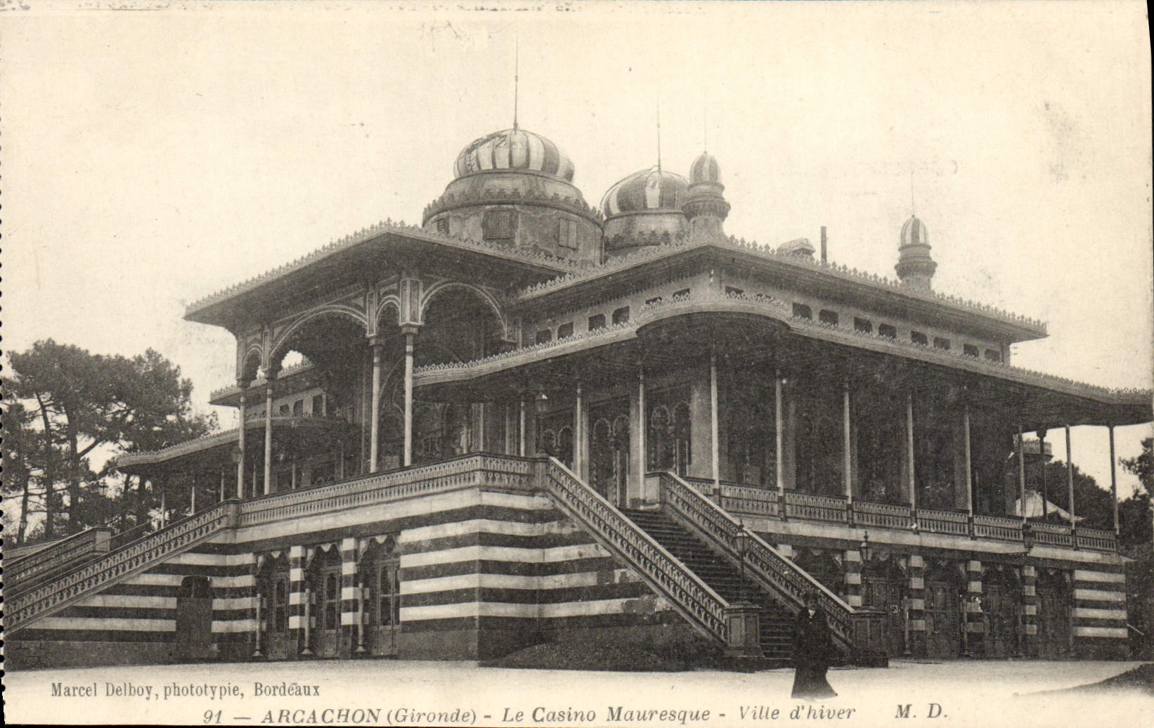CPA Arcachon Le Casino Mauresque Ville D'Hiver