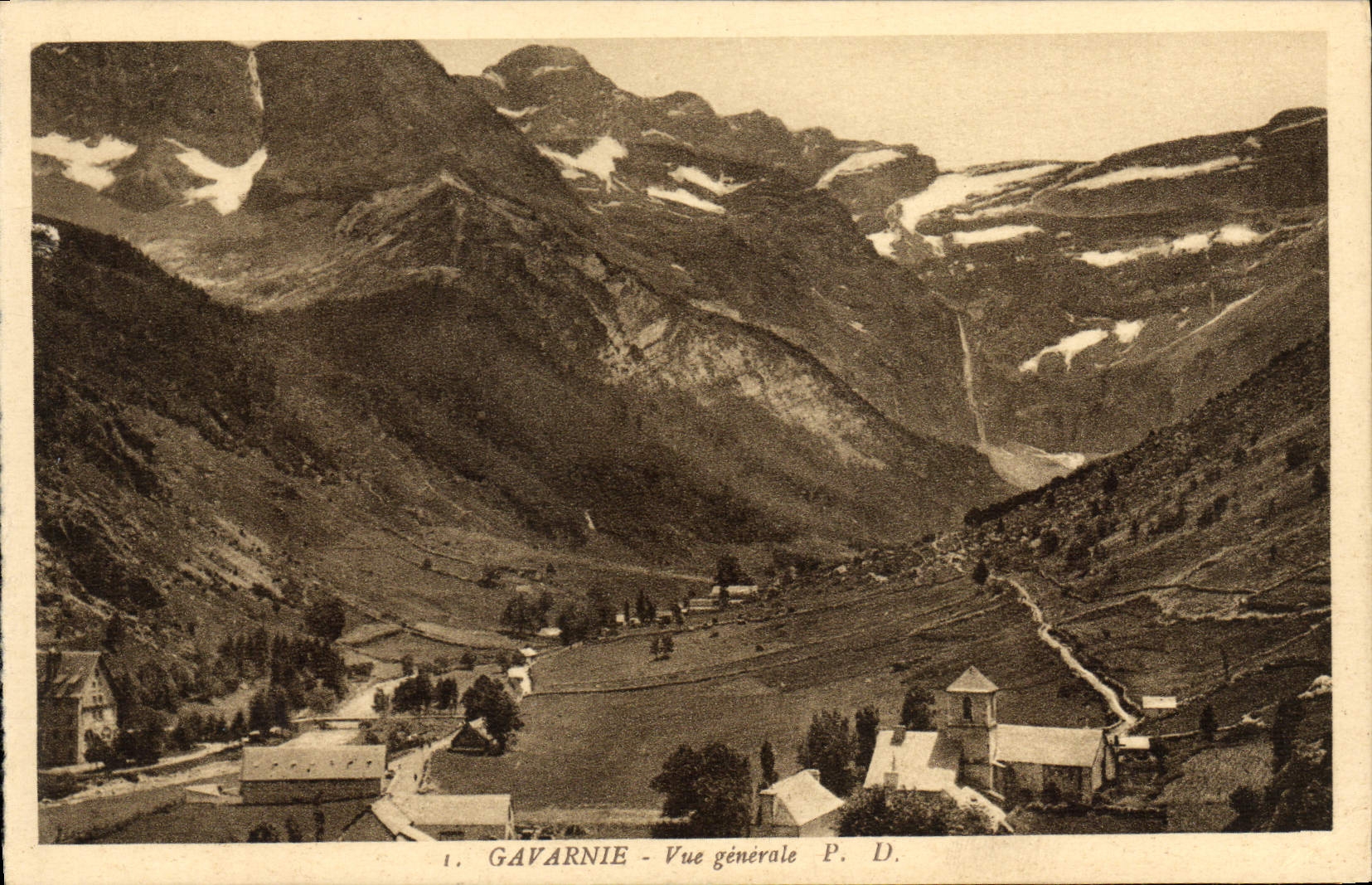 Opinión de Gavarnie de la POSTAL de la VENDIMIA