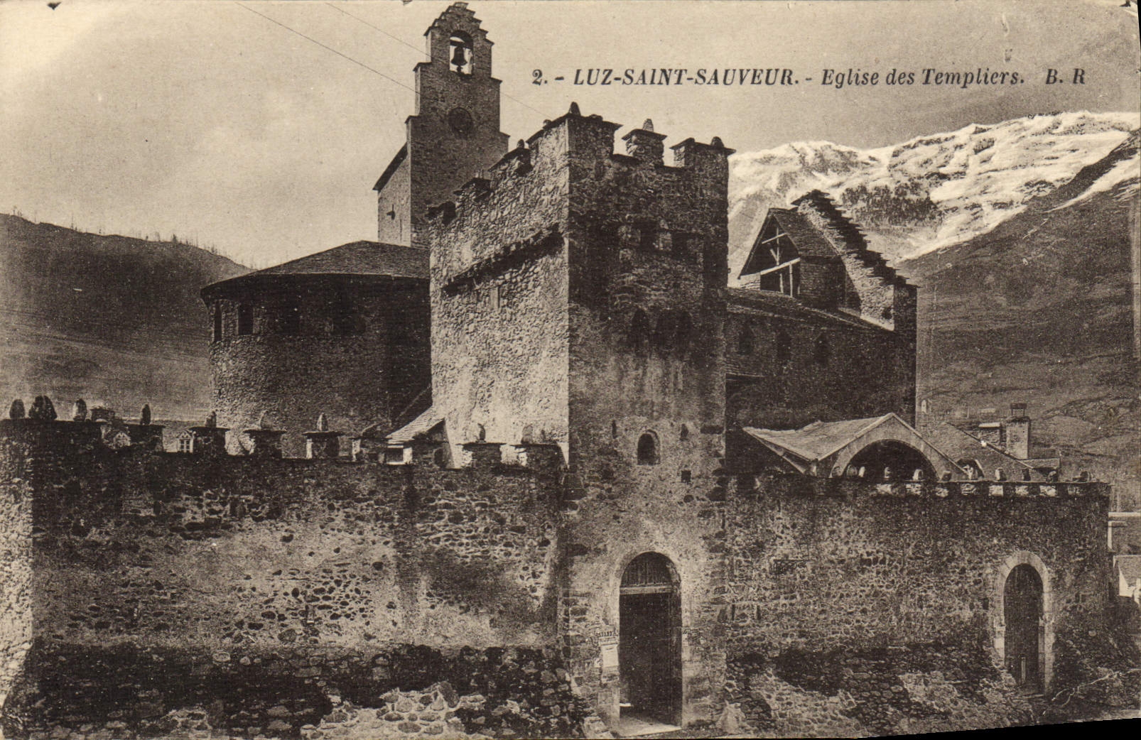 CPA Luz Saint Sauveur Eglise Des Templiers