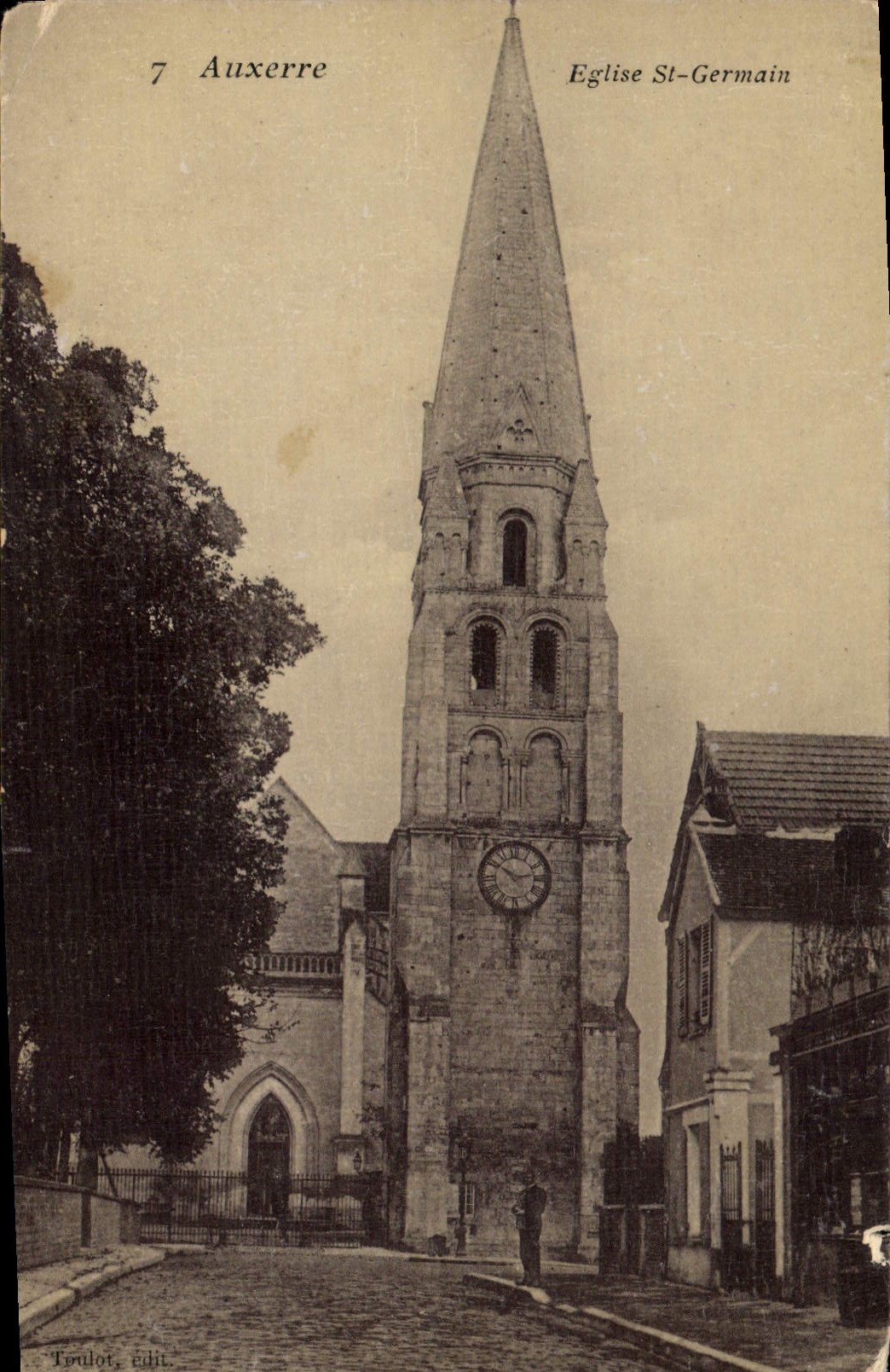CPA Auxerre Eglise St Germain