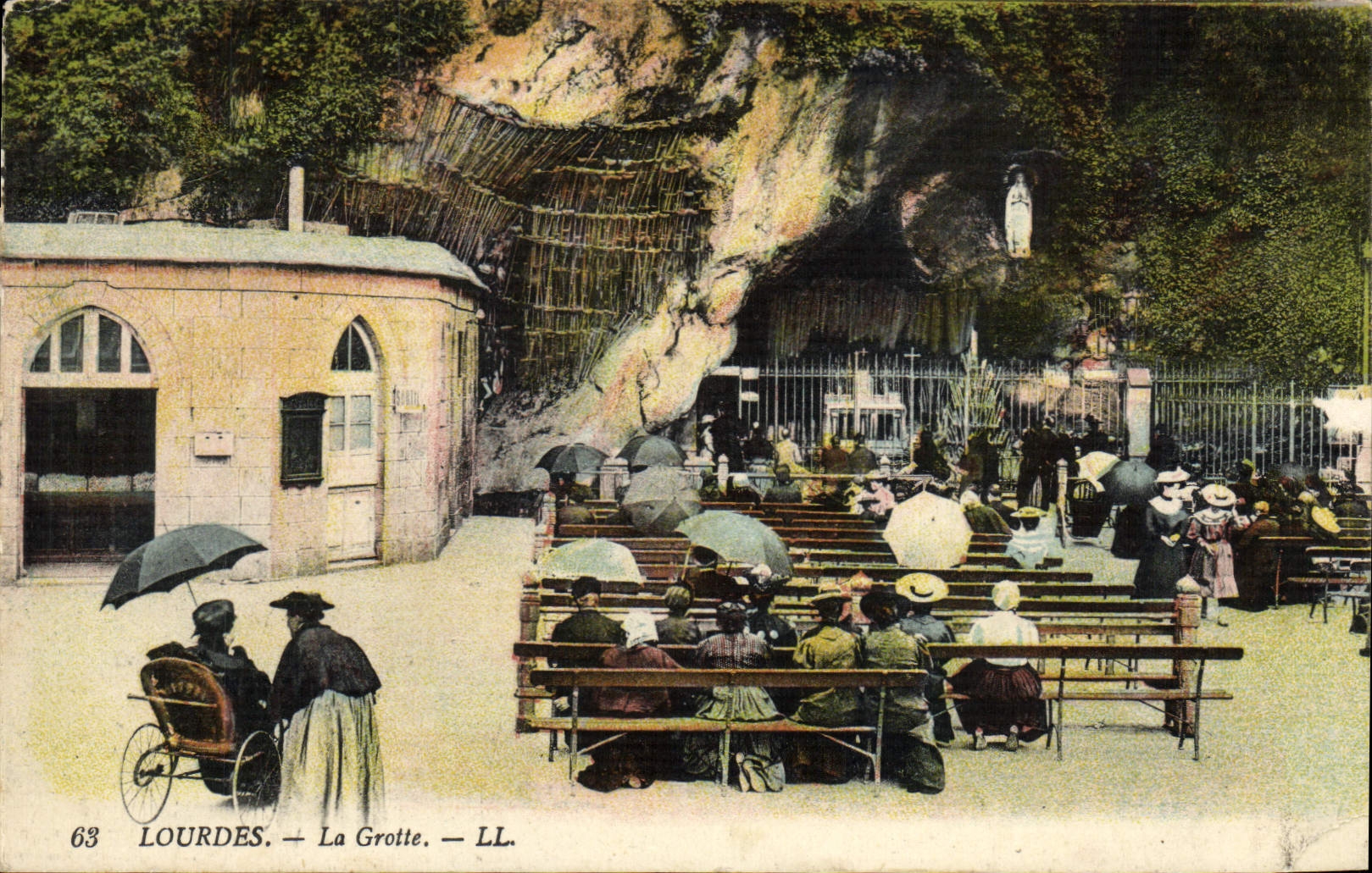 POSTAL de la VENDIMIA pesada la cueva