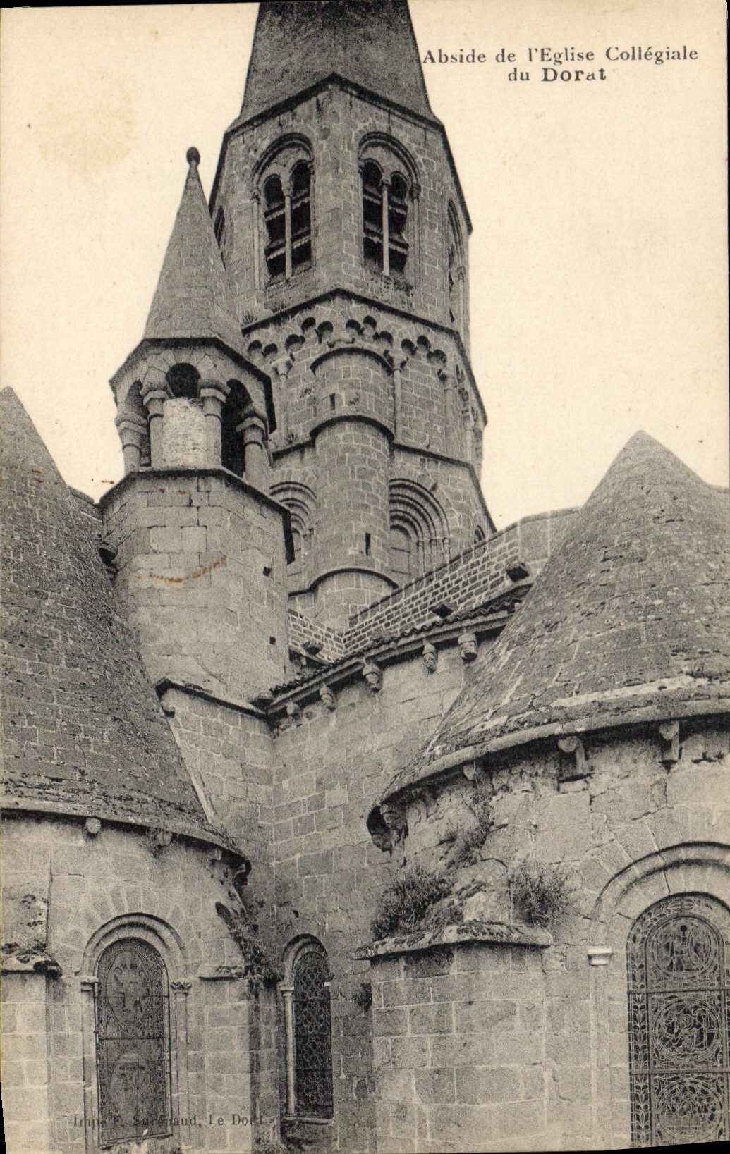 VINTAGE POSTCARD Apse Of the Collegiate Church Of Dorat