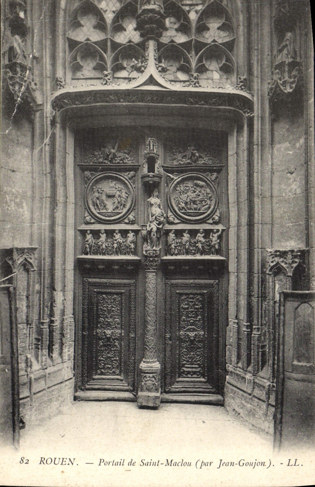 VINTAGE POSTCARD Rouen Gate Of Maclou Saint